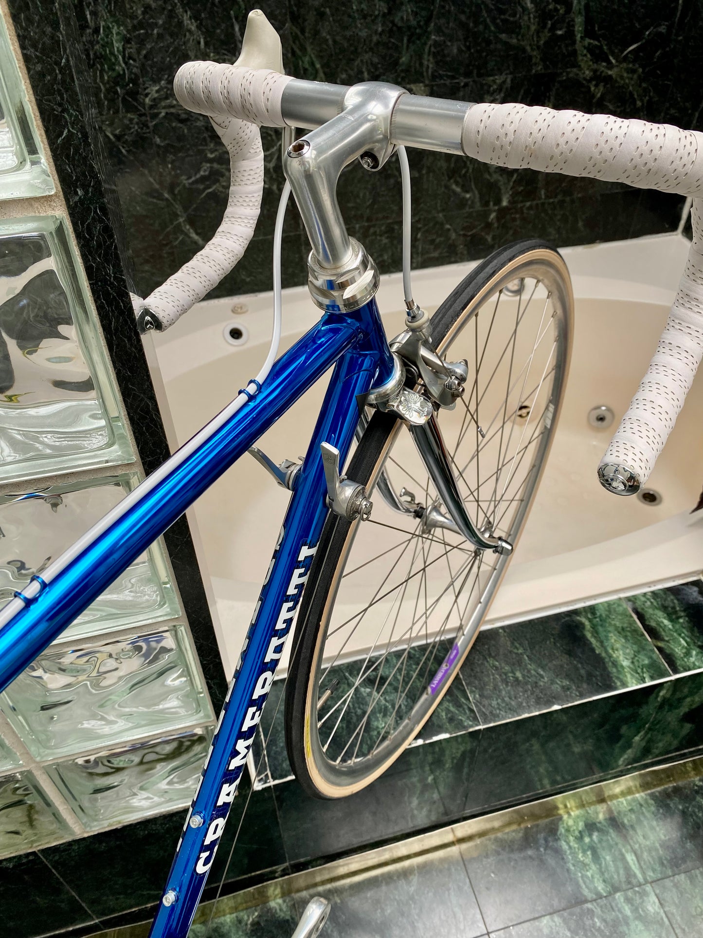 (SIZE 50cm) 1980's CRAMEROTTI ROAD BIKE - CUSTOM BUILT - CAMPAGNOLO ATHENA