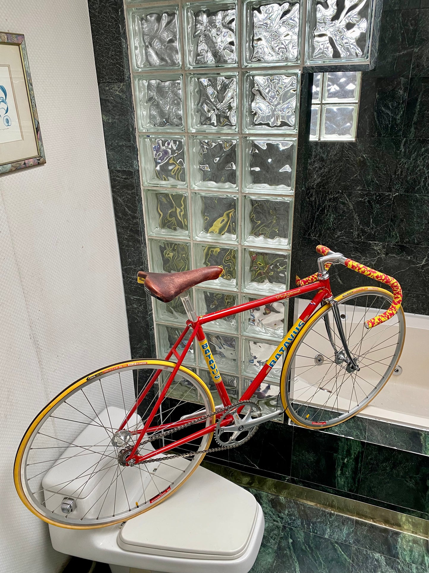 (SIZE 47cm) 1980's BATAVUS PROFESSIONAL TRACK BIKE - MICHE GROUPSET