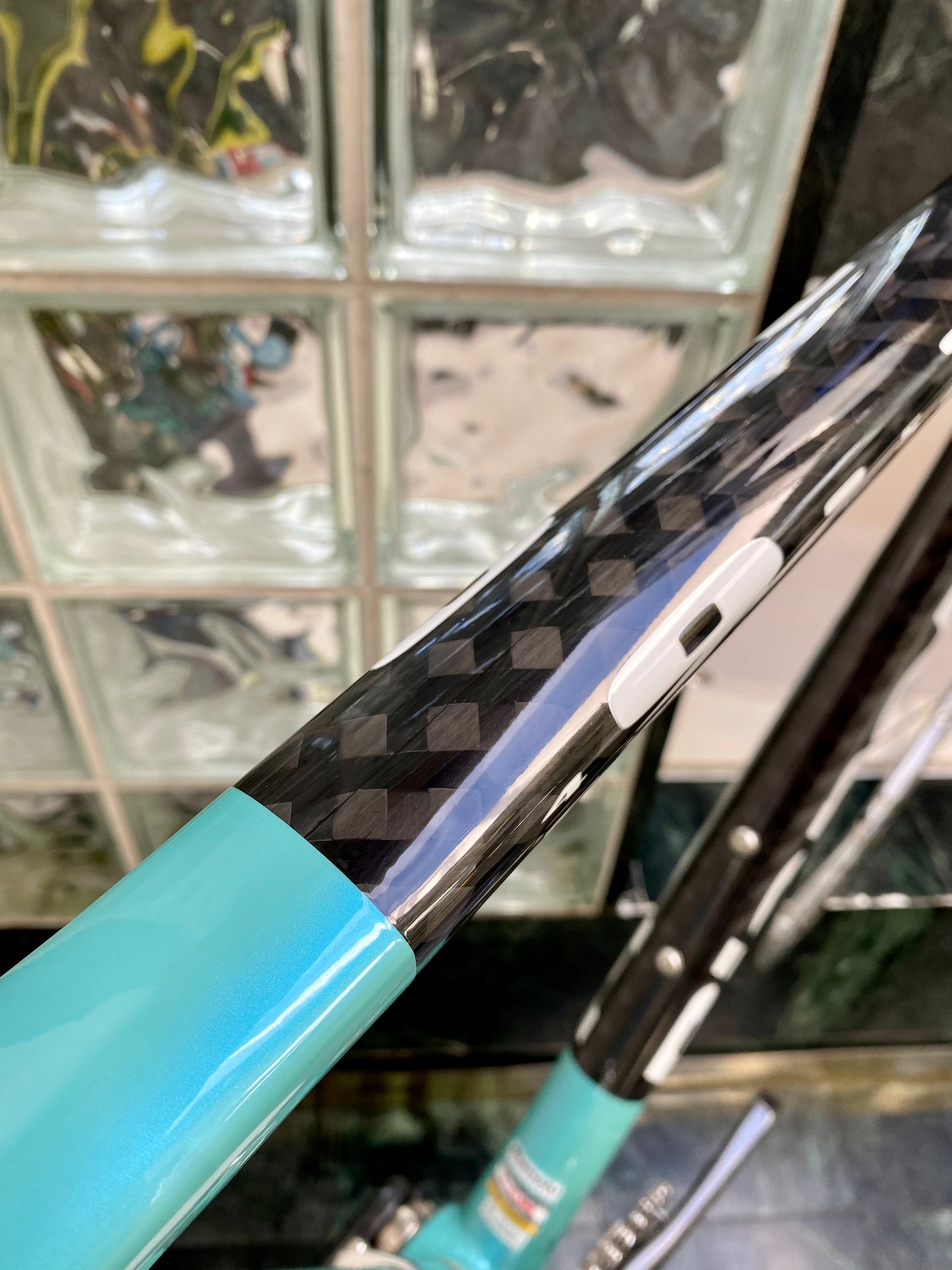 (SIZE 54cm) CLASSIC BIANCHI 928 T-CUBE ROAD BIKE - CELESTE - CAMPAGNOLO CHORUS