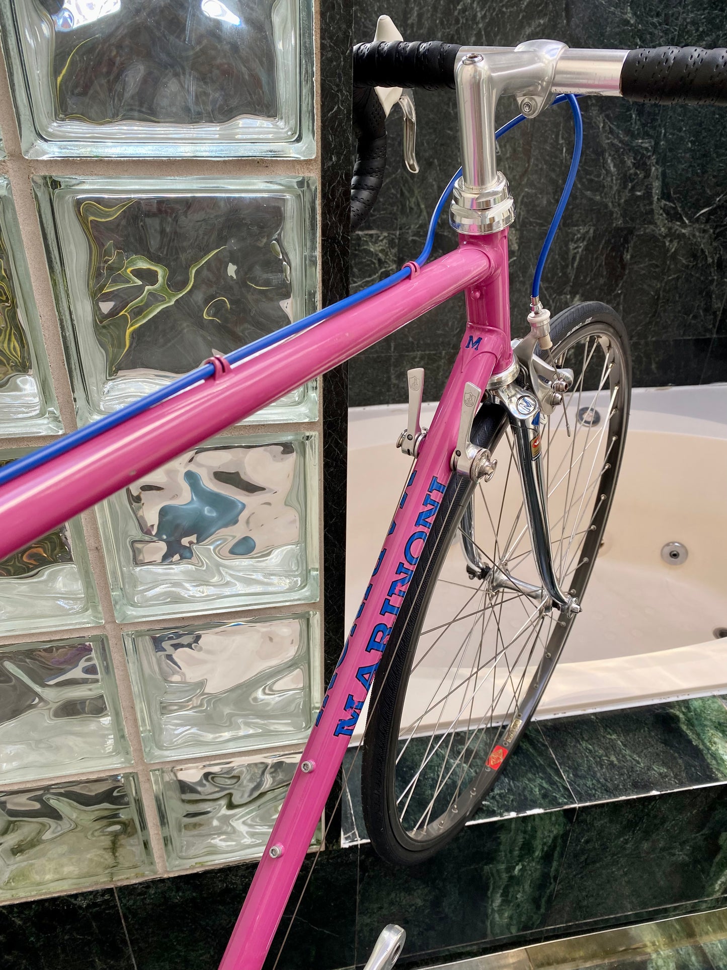 (SIZE 53cm) 1980's MARINONI SPECIAL ROAD BIKE - CAMPAGNOLO ATHENA GROUPSET - PINK