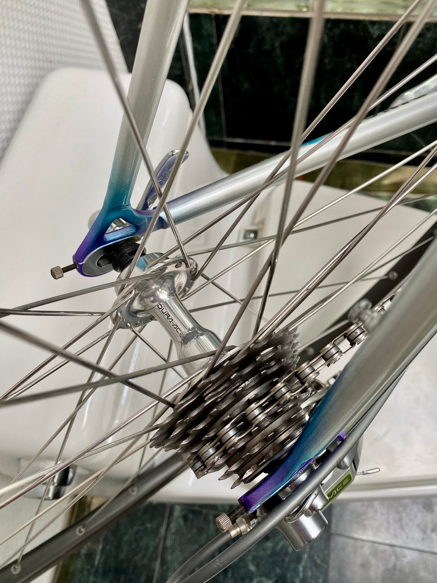 (SIZE 56cm) EARLY-1990's MARINONI CORSA ROAD BIKE - SHIMANO DURA ACE - SPOTLESS / PERFECT