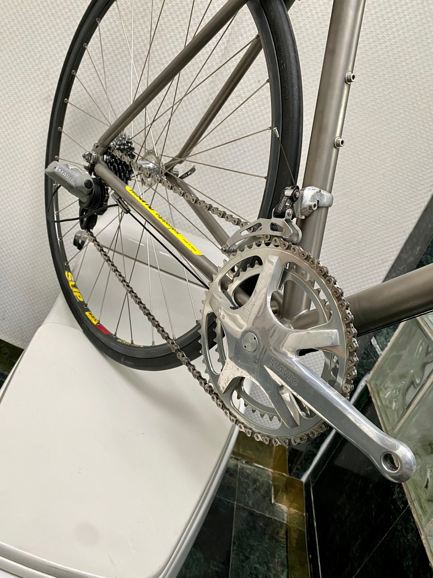 (SIZE 51cm) 1992 DEAN TITANIUM ROAD BIKE - CUSTOM BUILD - MAVIC ZAP ELECTRONIC GROUPSET