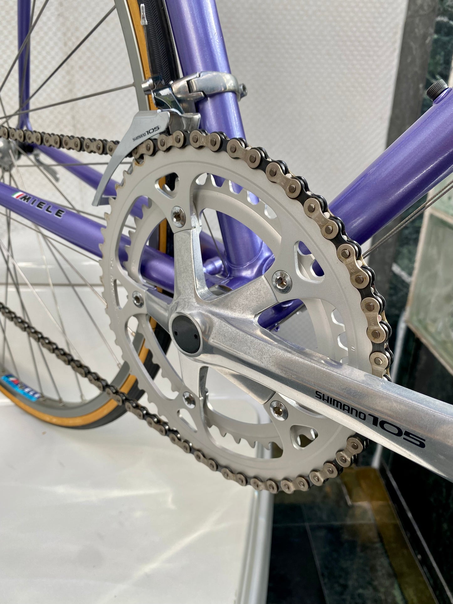 (SIZE 56cm) NOS / NEW 1980's MIELE ROAD BIKE - SHIMANO 105