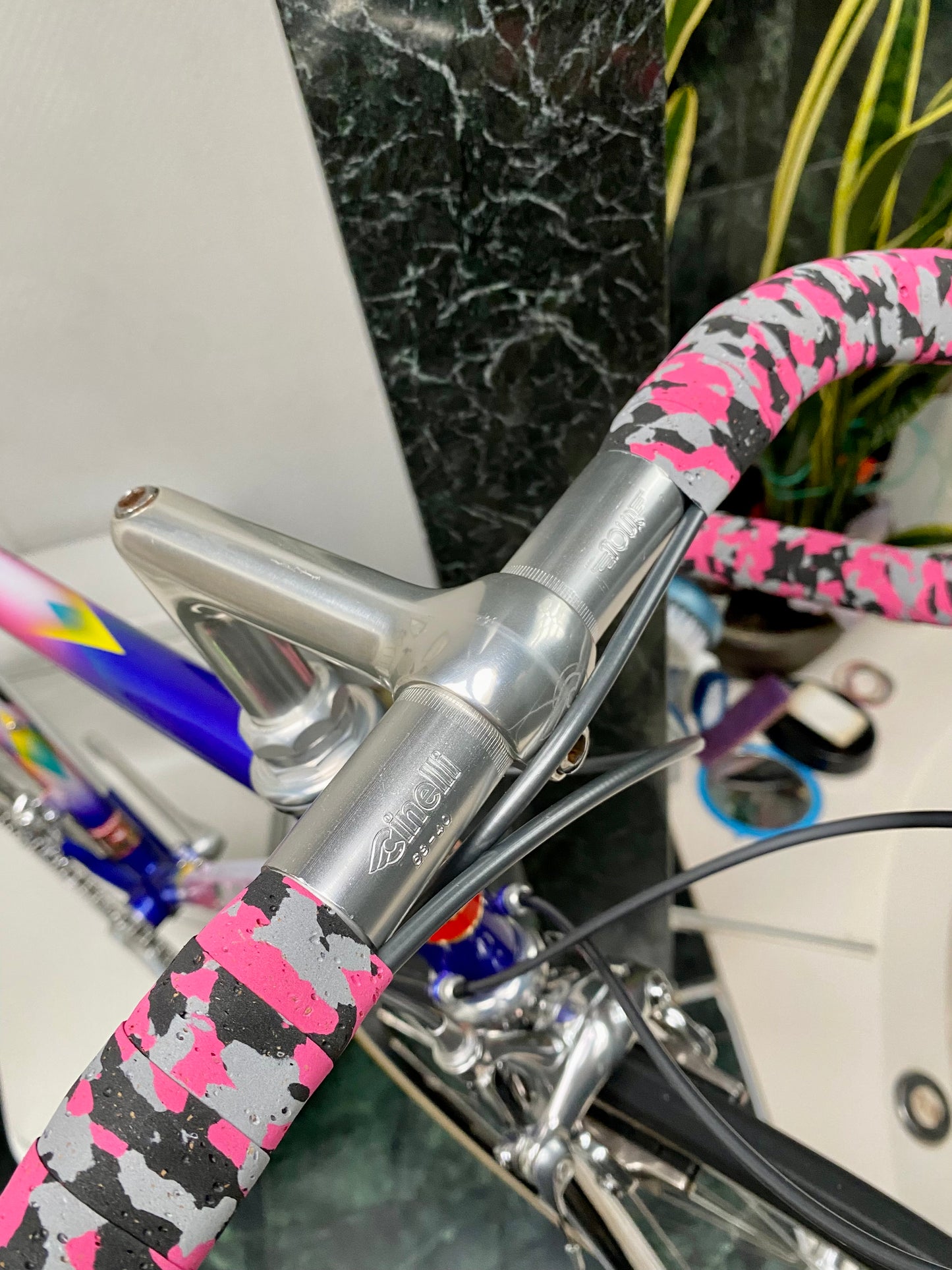 (SIZE 54cm) EARLY-1990's MASSI "MEGA TEAM" ROAD BIKE - COLUMBUS BRAIN - DURA ACE