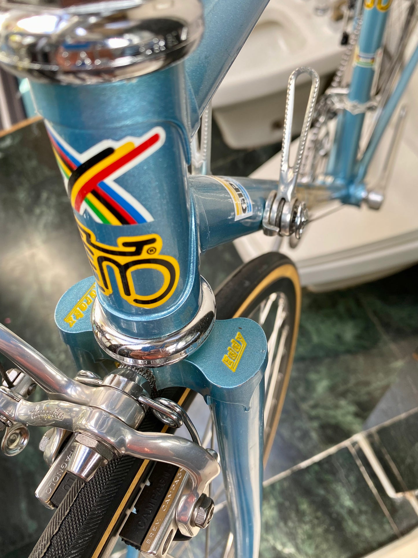 (SIZE 50cm) EARLY-1980's EDDY MERCKX ROAD BIKE - CAMPAGNOLO SUPER RECORD - MUSEUM QUALITY PERFECTION!!