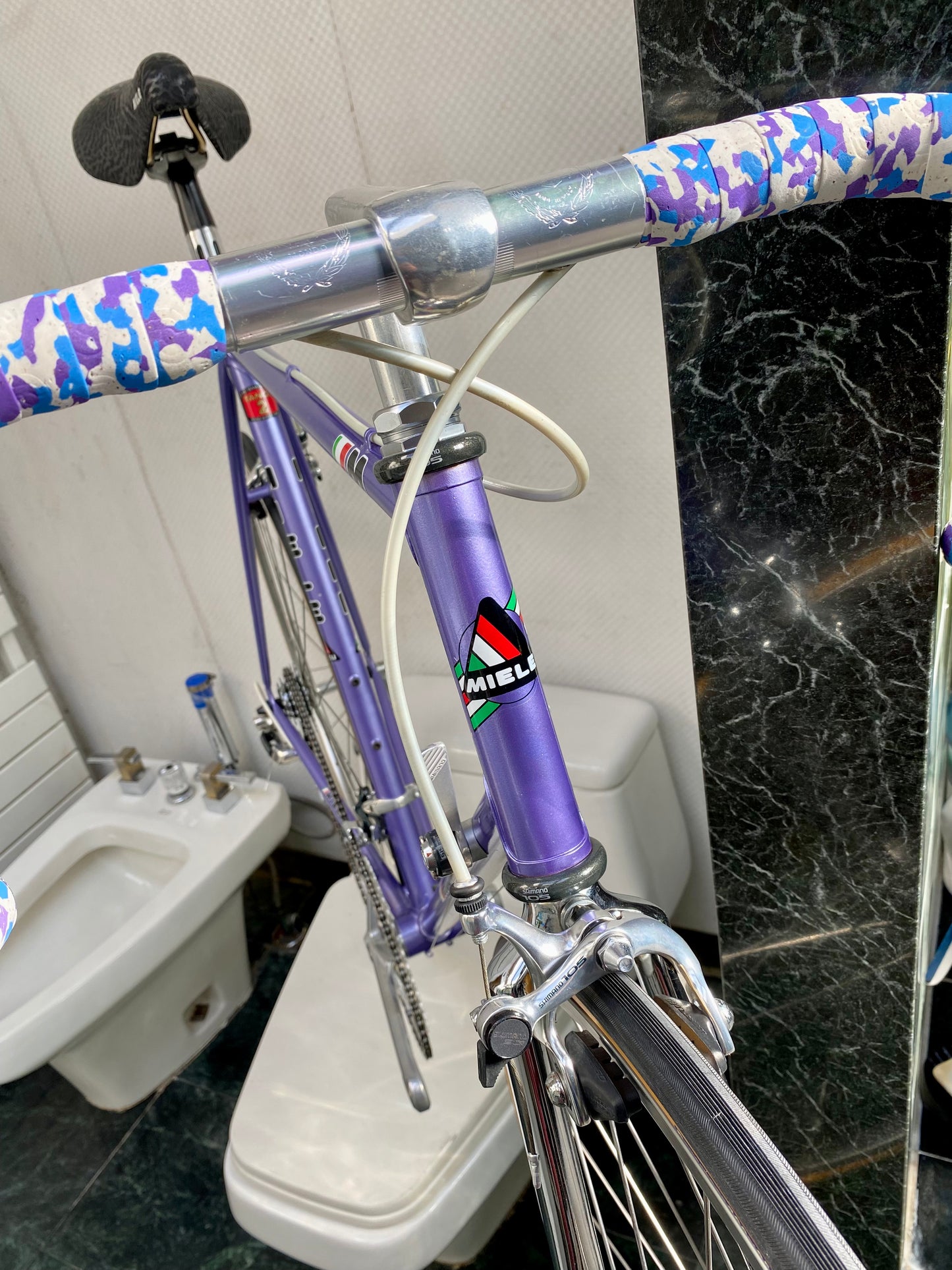 (SIZE 56cm) NOS / NEW 1980's MIELE ROAD BIKE - SHIMANO 105