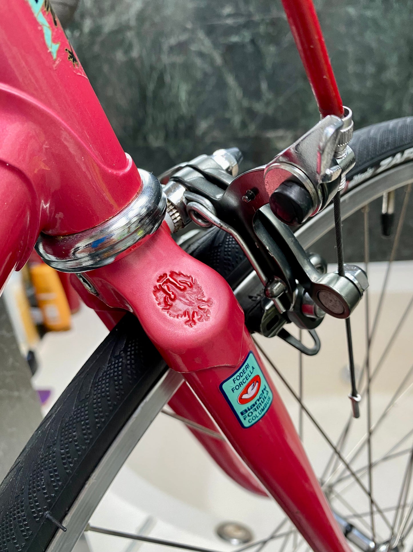 (SIZE 53cm) 1980's BIANCHI ROAD BIKE - MADE IN ITALY - COLUMBUS STEEL