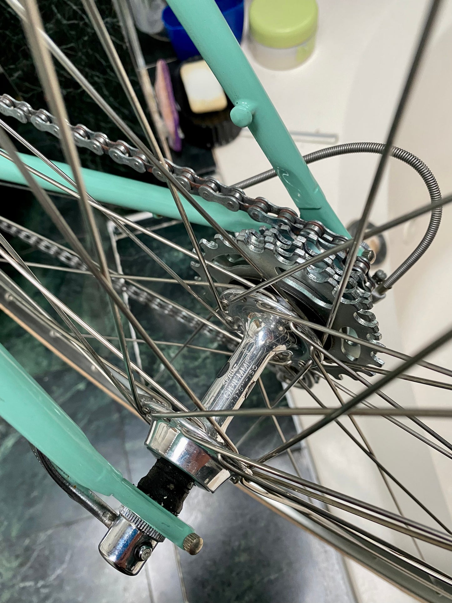 (SIZE 53cm) 1980's BIANCHI TROFEO ROAD BIKE - CAMPAGNOLO - COLUMBUS - LIKE NEW