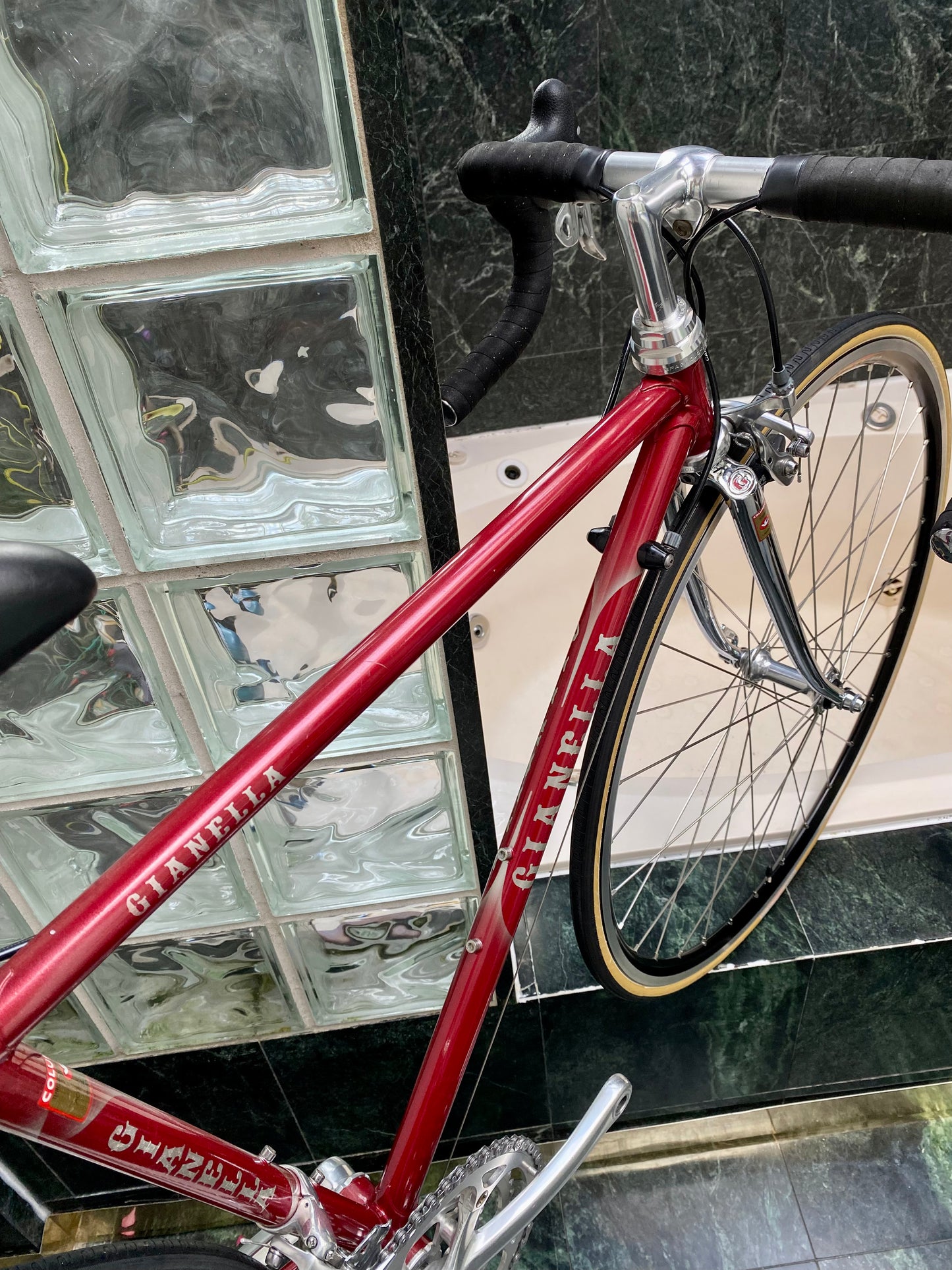 (SIZE "43cm") 1999 GIANELLA STEEL ROAD BIKE - CUSTOM BUILT - COLUMBUS SLX - CAMPY