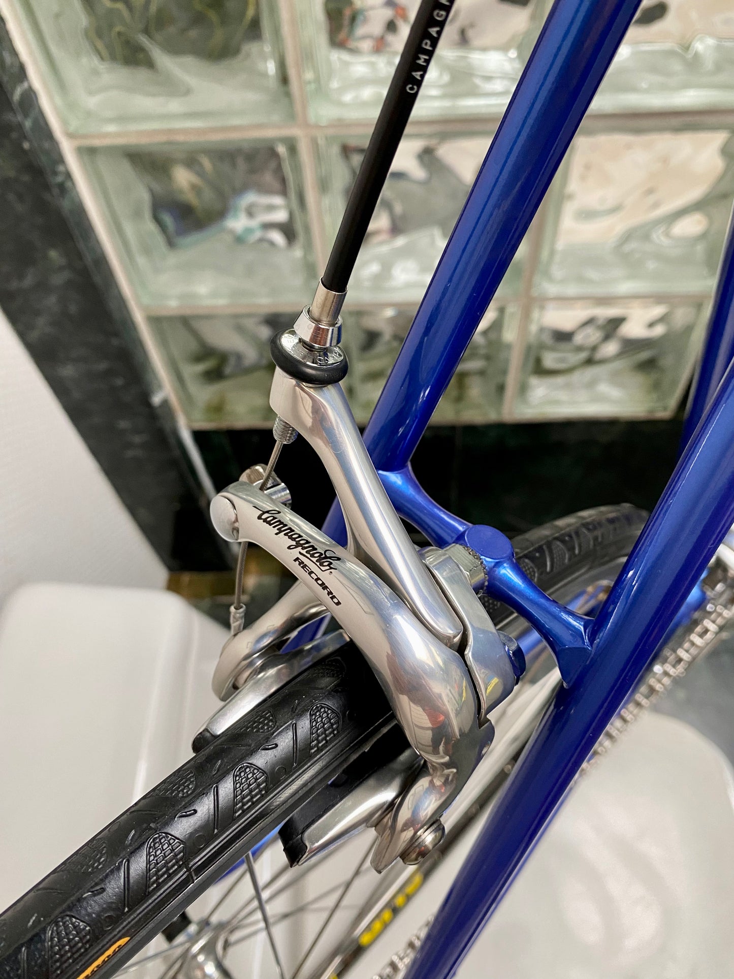 (SIZE 56cm) EARLY-1990's BERTRAND "3000" ROAD BIKE - CAMPAGNOLO RECORD