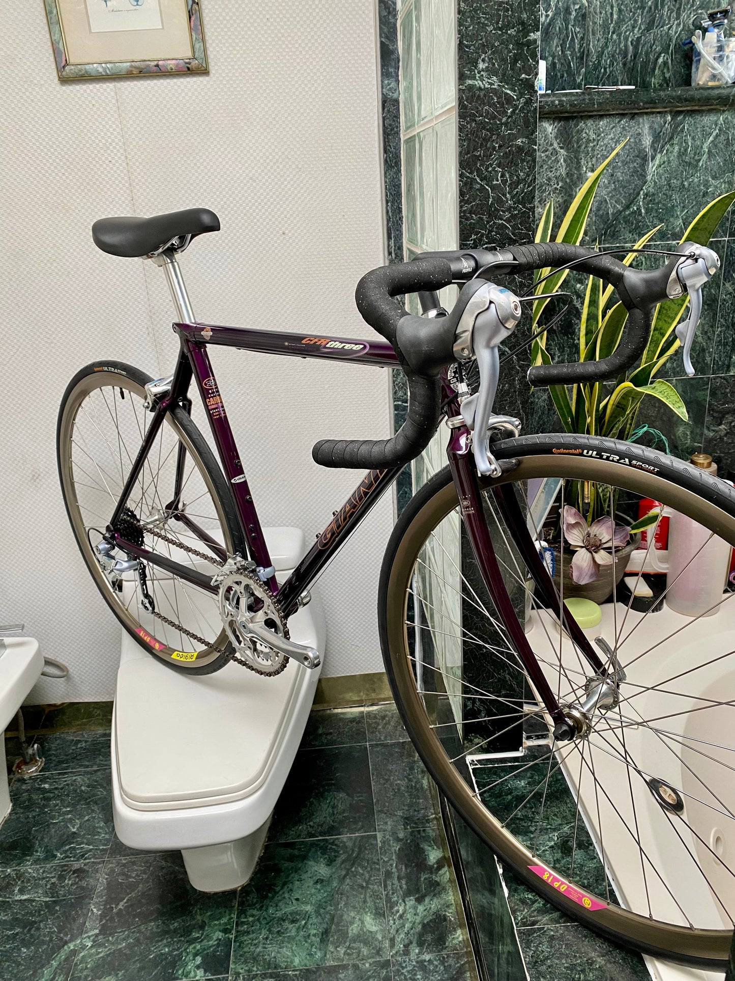 (SIZE 52cm) GIANT CFR 3 CARBON ROAD BIKE - BARELY USED