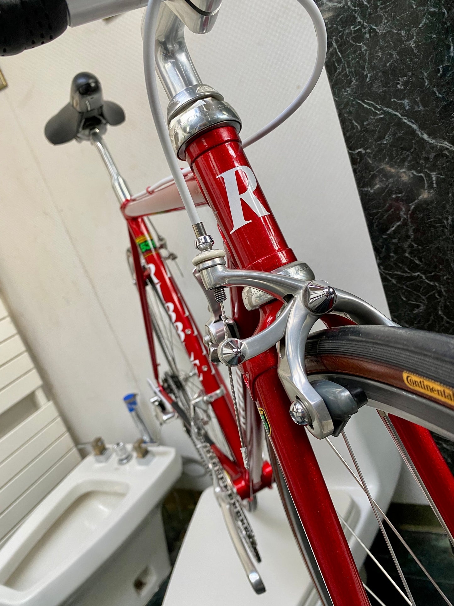 (SIZE 53cm) EARLY-1990's CUSTOM-BUILT RIBBLE ROAD BIKE - CAMPAGNOLO ATHENA