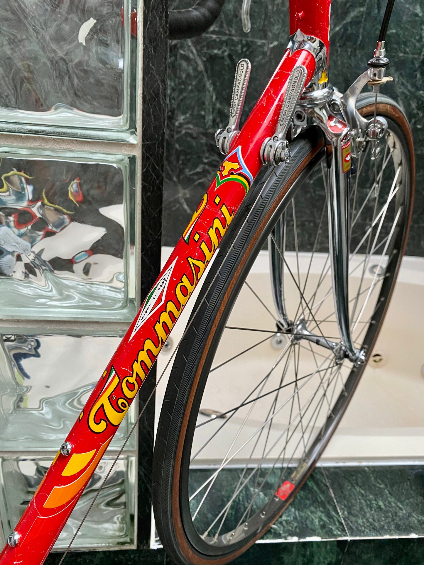 (SIZE 53cm) 1980's TOMMASINI SUPER PRESTIGE ROAD BIKE - CAMPAGNOLO SUPER RECORD - COLUMBUS SLX