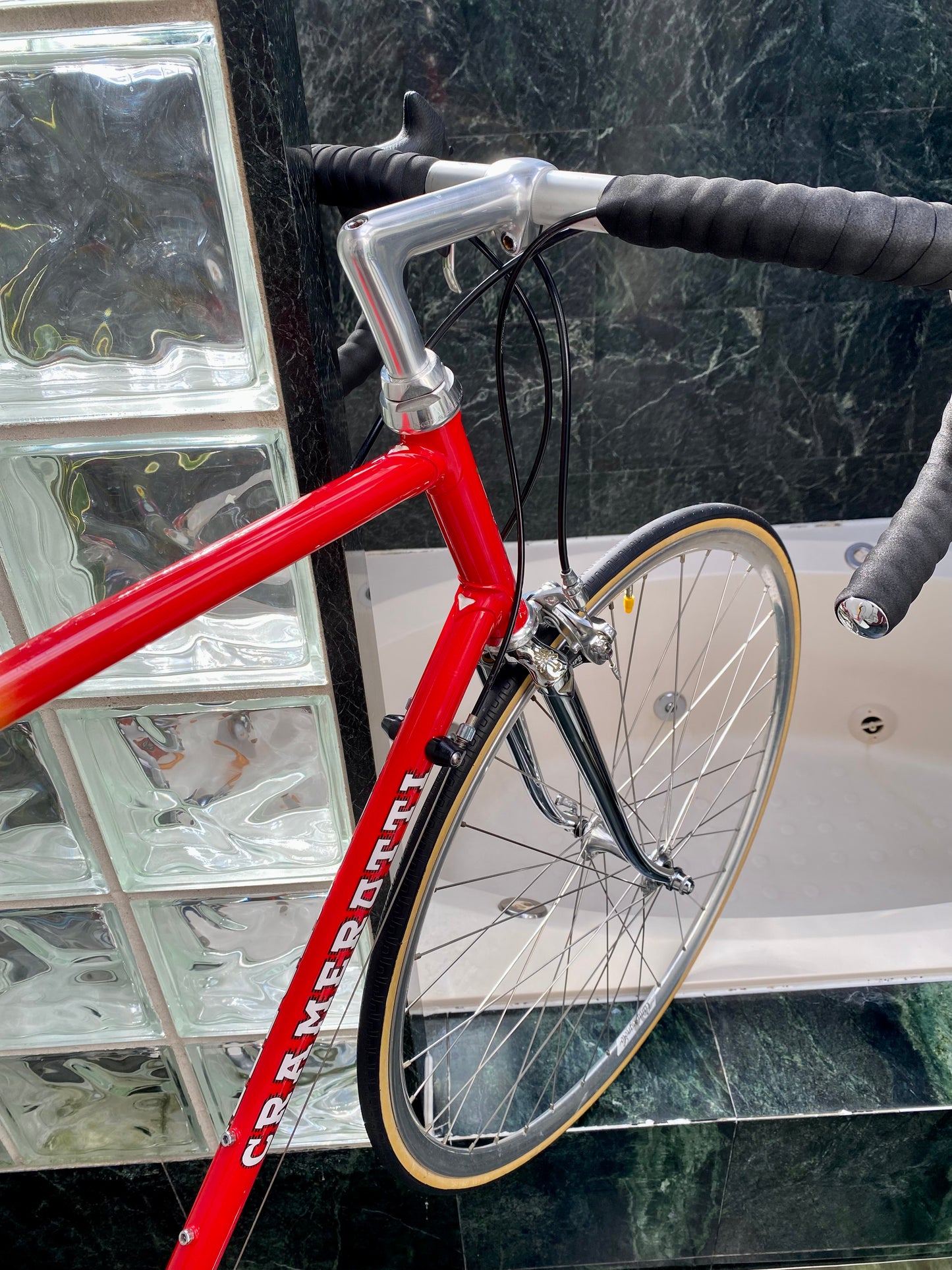 (SIZE 57cm) STUNNING EARLY-1990's CUSTOM CRAMEROTTI ROAD BIKE - CAMPAGNOLO