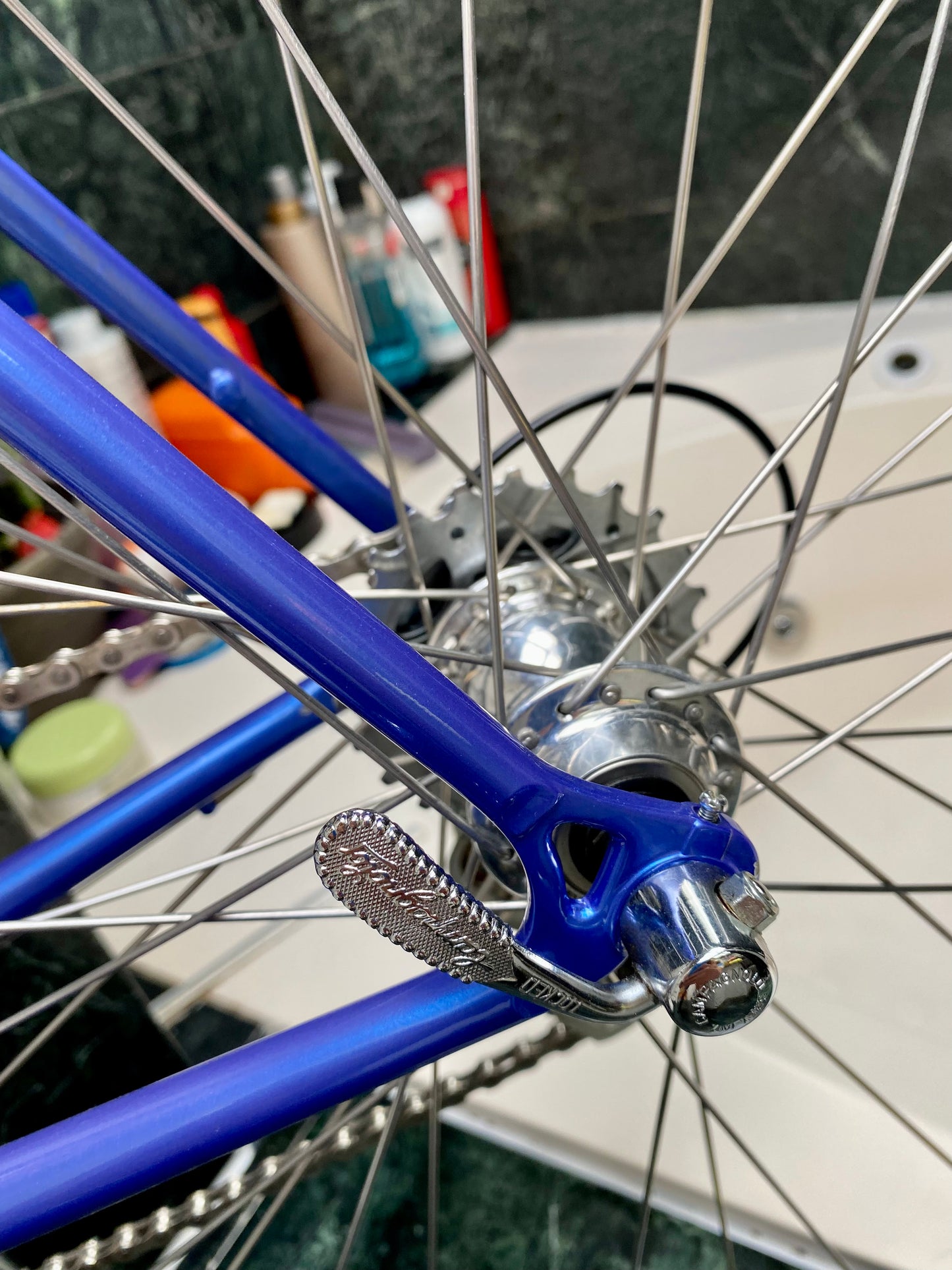 (SIZE 56cm) EARLY-1990's BERTRAND "3000" ROAD BIKE - CAMPAGNOLO RECORD