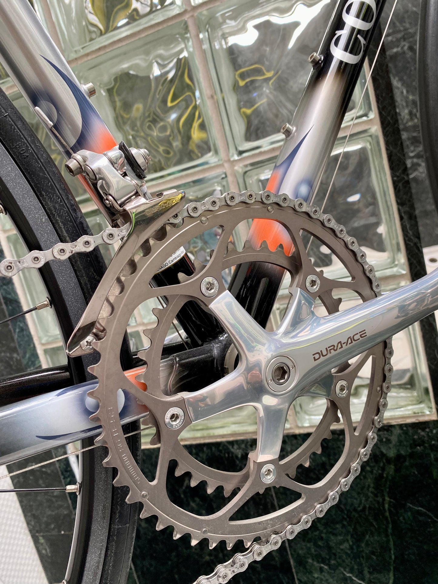 (SIZE 55cm) EARLY-2000's COLNAGO CT1 LUX TITANIO ROAD BIKE - DURA ACE - NOS