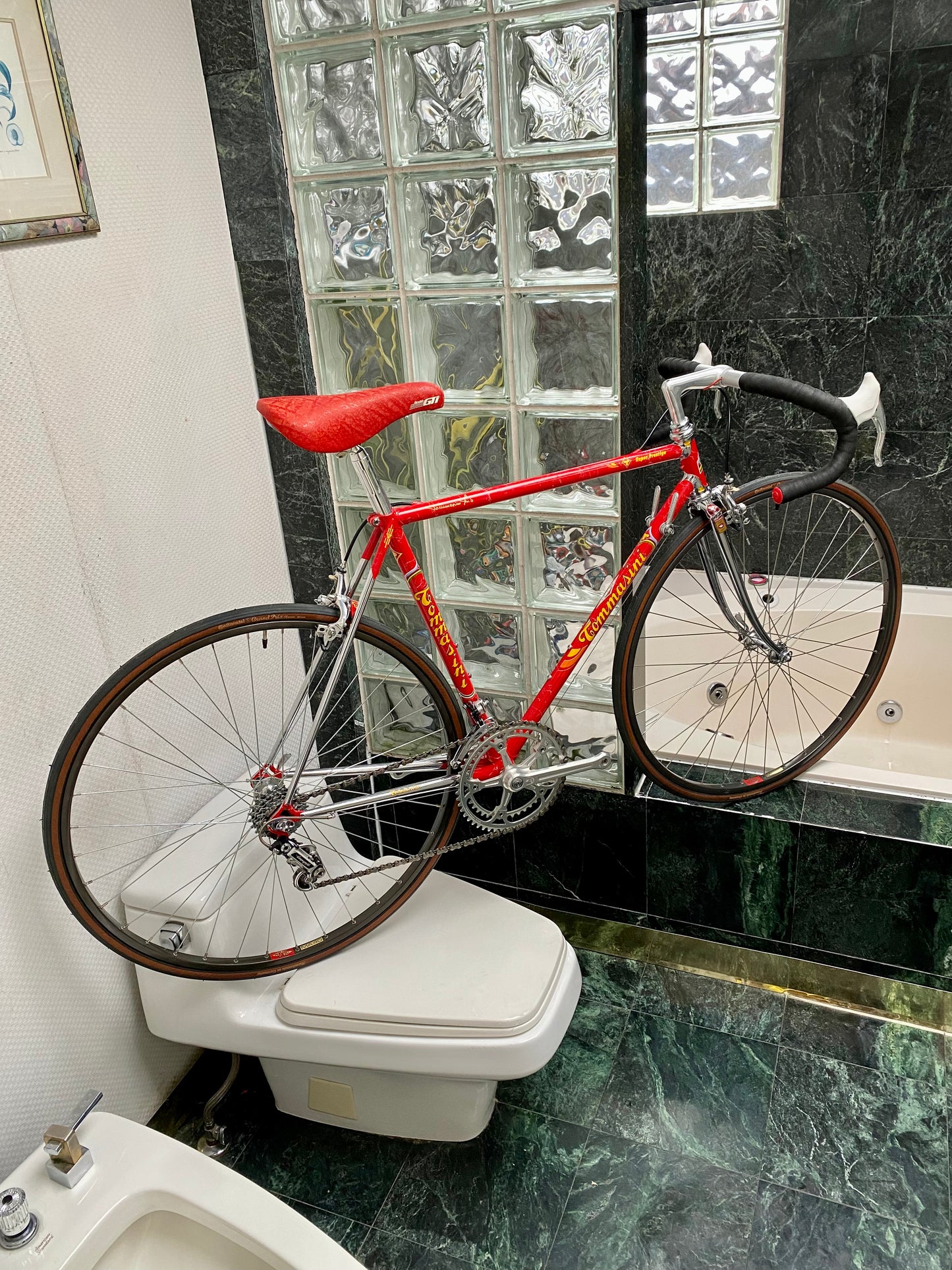 (SIZE 53cm) 1980's TOMMASINI SUPER PRESTIGE ROAD BIKE - CAMPAGNOLO SUPER RECORD - COLUMBUS SLX