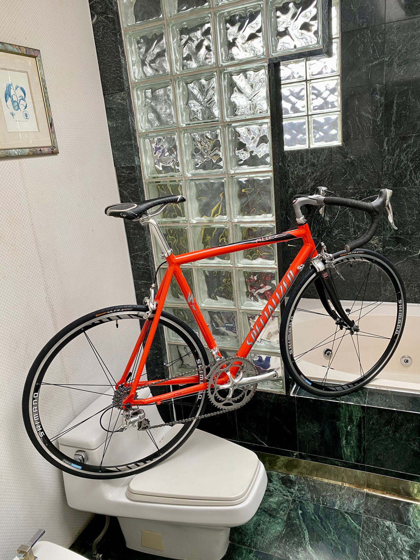 (SIZE 56cm) LATE-1990's SPECIALIZED ALLEZ COMP ROAD BIKE - SHIMANO ULTEGRA