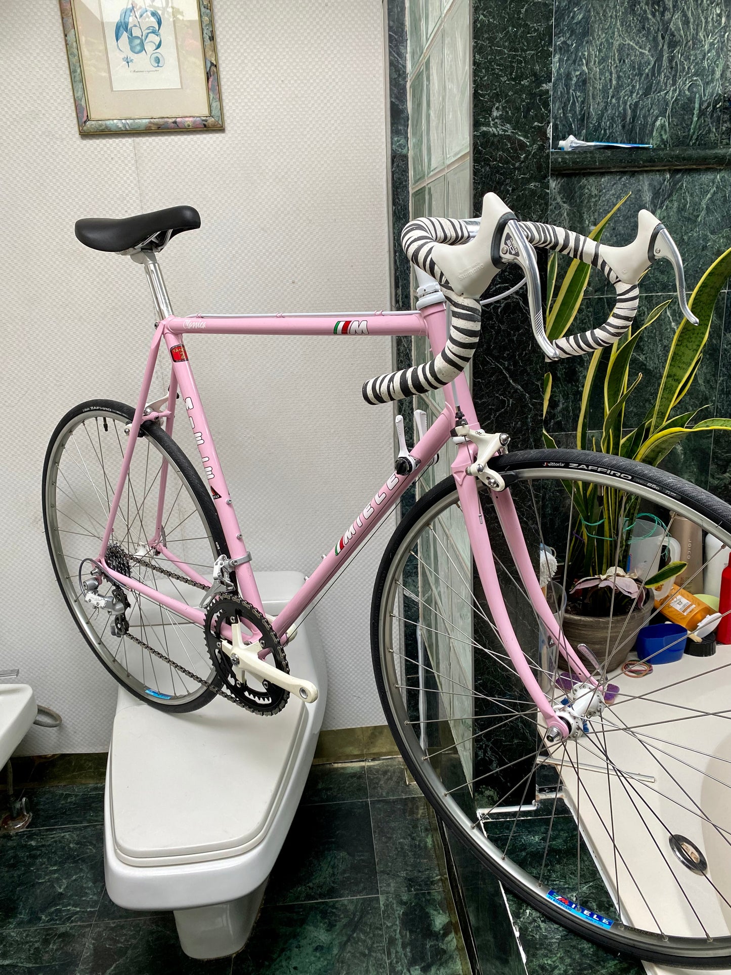 (SIZE 57cm) 1980's MIELE "CLASSICA" ROAD BIKE - LIKE NEW - PINK!
