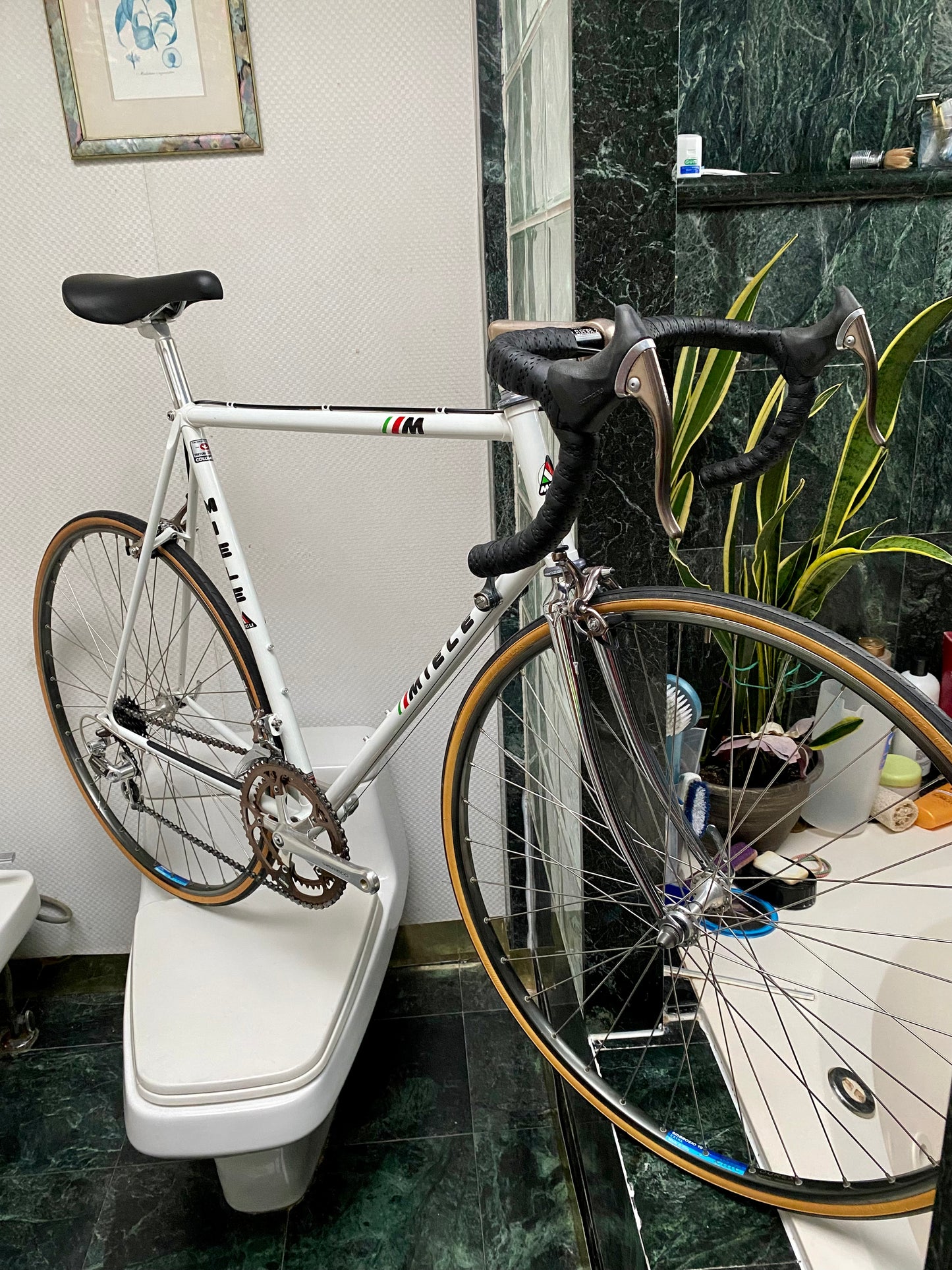 (SIZE 57cm) 1980's MIELE ROAD BIKE - SHIMANO 600 - COLUMBUS