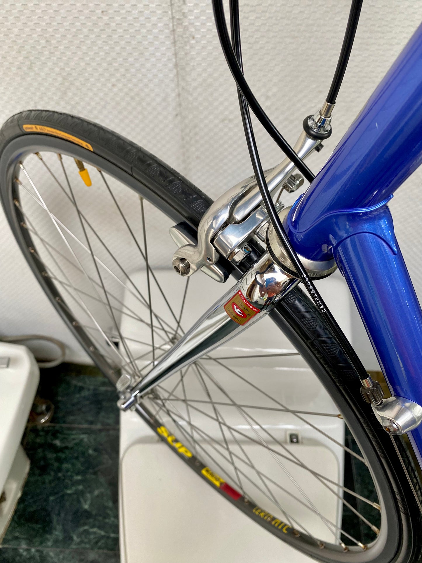 (SIZE 56cm) EARLY-1990's BERTRAND "3000" ROAD BIKE - CAMPAGNOLO RECORD