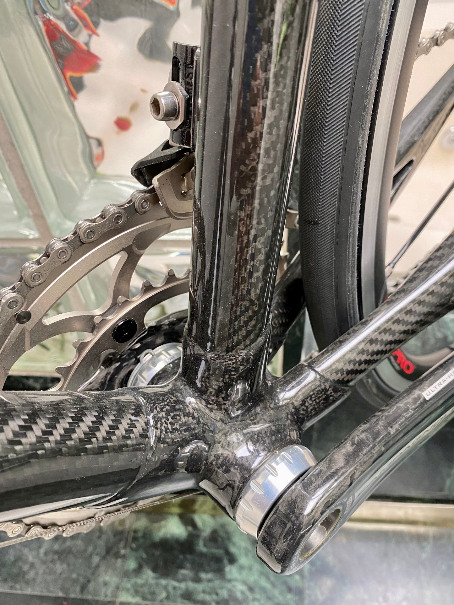 (SIZE 56cm) CLASSIC COLNAGO C50 ROAD BIKE - CAMPAGNOLO RECORD - LIKE NEW / SPOTLESS