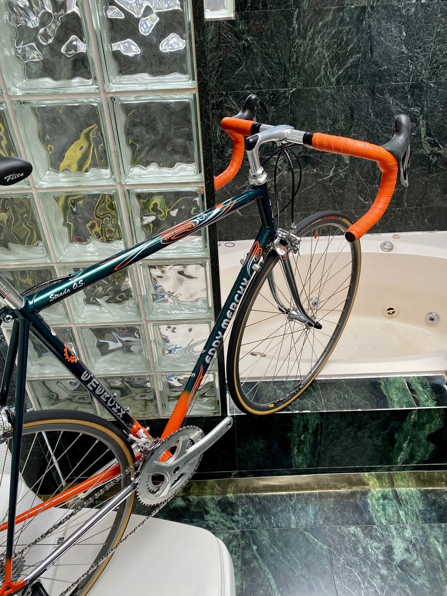 (SIZE 58cm) FULLY CUSTOM EDDY MERCKX STRADA O.S. 20th ANNIVERSARY NEO-RETRO BUILD - CAMPAGNOLO CENTAUR