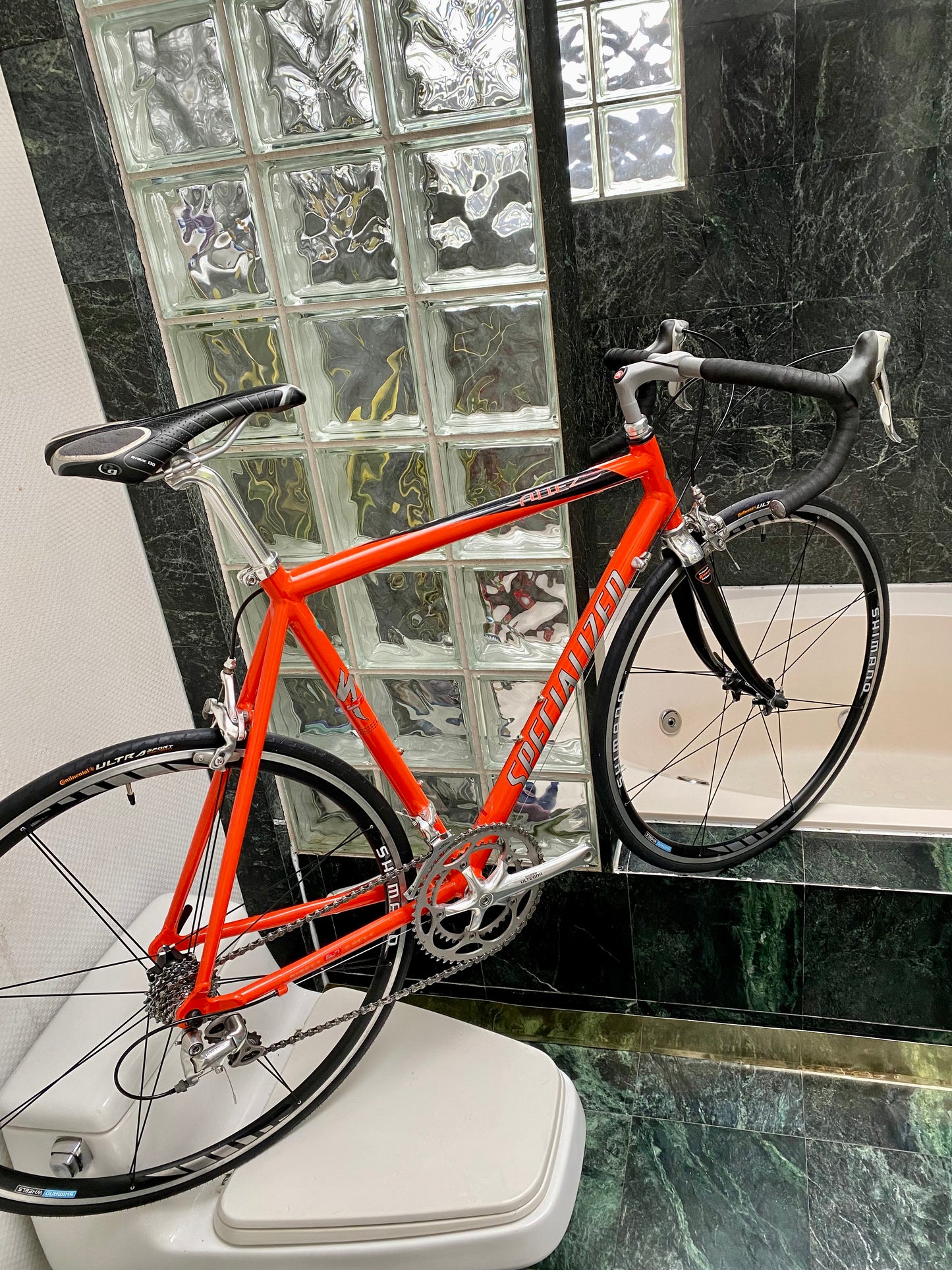 (SIZE 56cm) LATE-1990's SPECIALIZED ALLEZ COMP ROAD BIKE - SHIMANO ULTEGRA