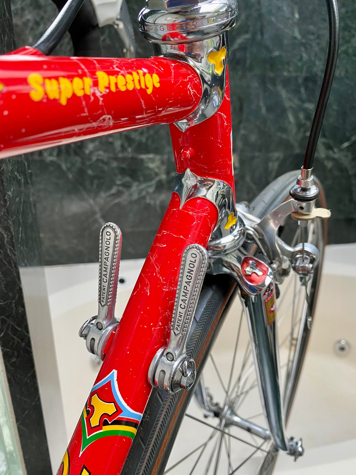 (SIZE 53cm) 1980's TOMMASINI SUPER PRESTIGE ROAD BIKE - CAMPAGNOLO SUPER RECORD - COLUMBUS SLX