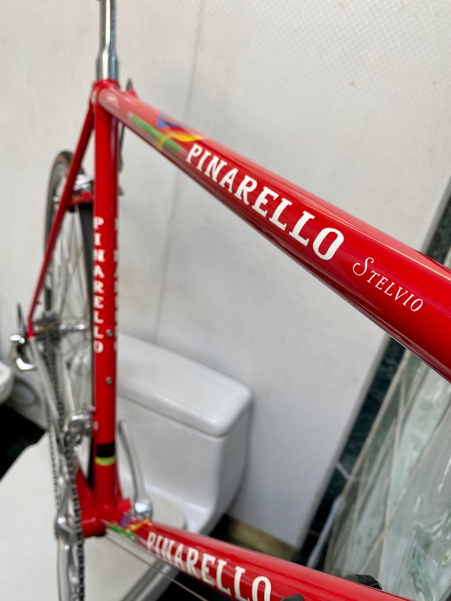 (SIZE 56cm) 1990's PINARELLO STELVIO ROAD BIKE - CAMPAGNOLO - SPOTLESS / LIKE NEW