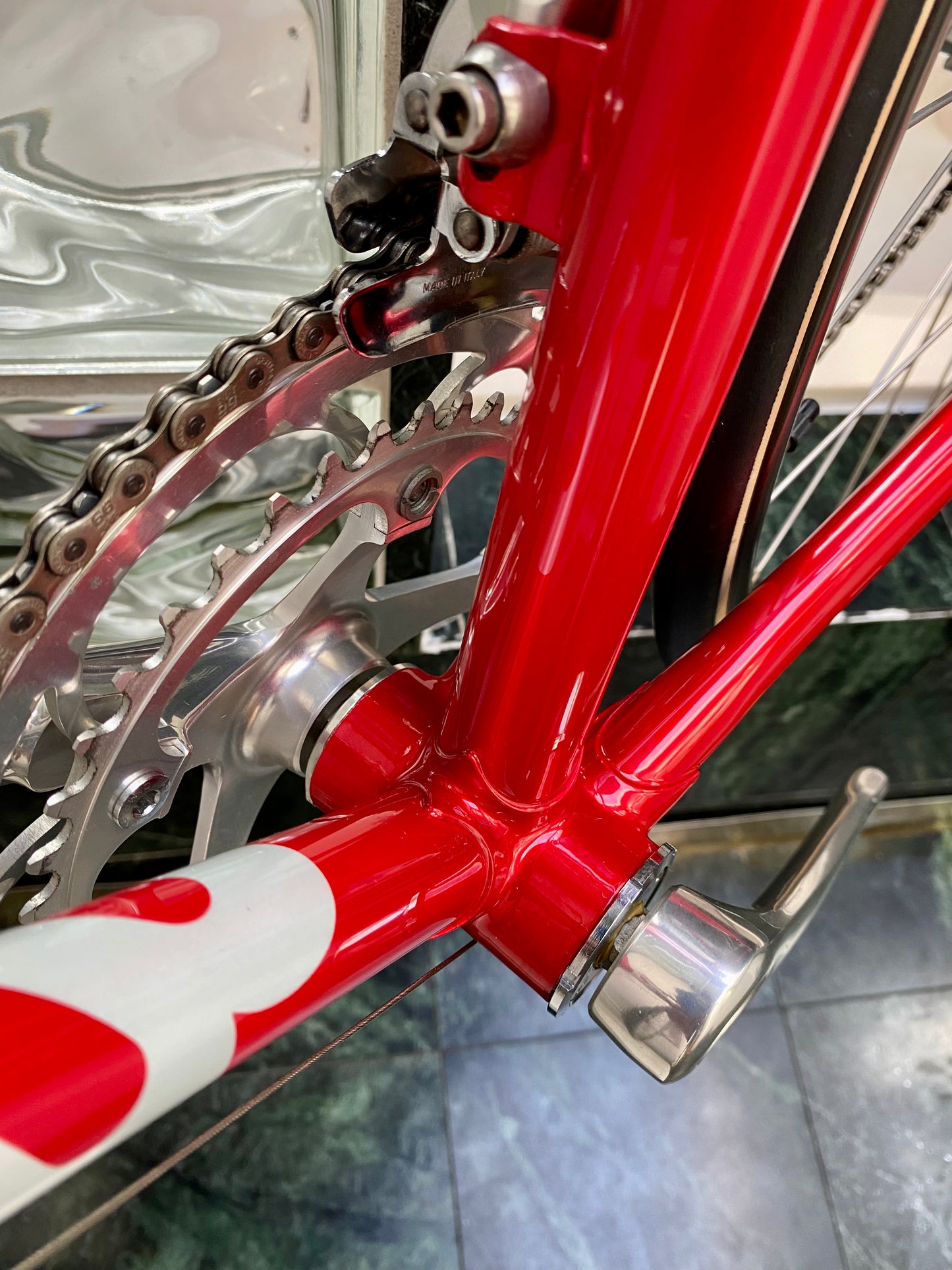 (SIZE 56cm) EARLY-1990's BASSO FIOR DI LOTO ROAD BIKE - NOS / NEW - CAMPAGNOLO C-RECORD DELTA