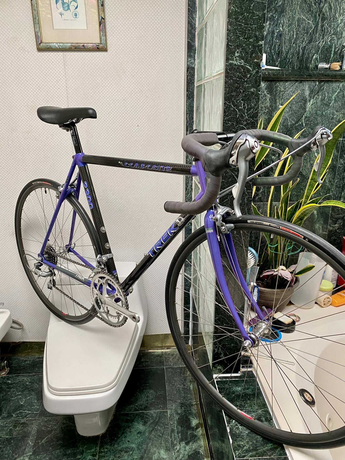 (SIZE 54cm) 1990's TREK 2300 CARBON ROAD BIKE - SHIMANO 600 STI