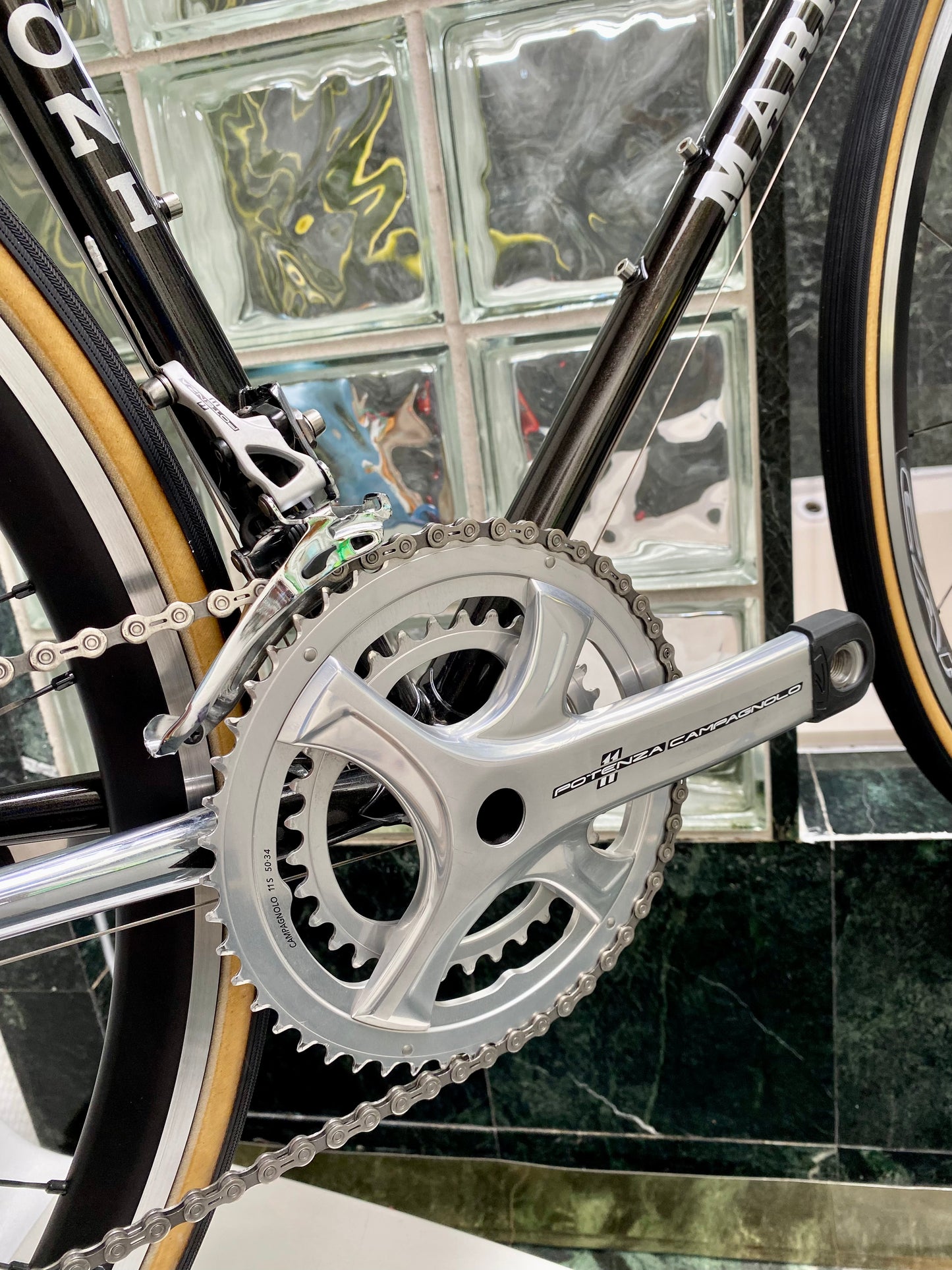 (SIZE 56cm) CUSTOM MARINONI SPECIAL NEO-RETRO STEEL ROAD BIKE BUILD - CAMPAGNOLO POTENZA