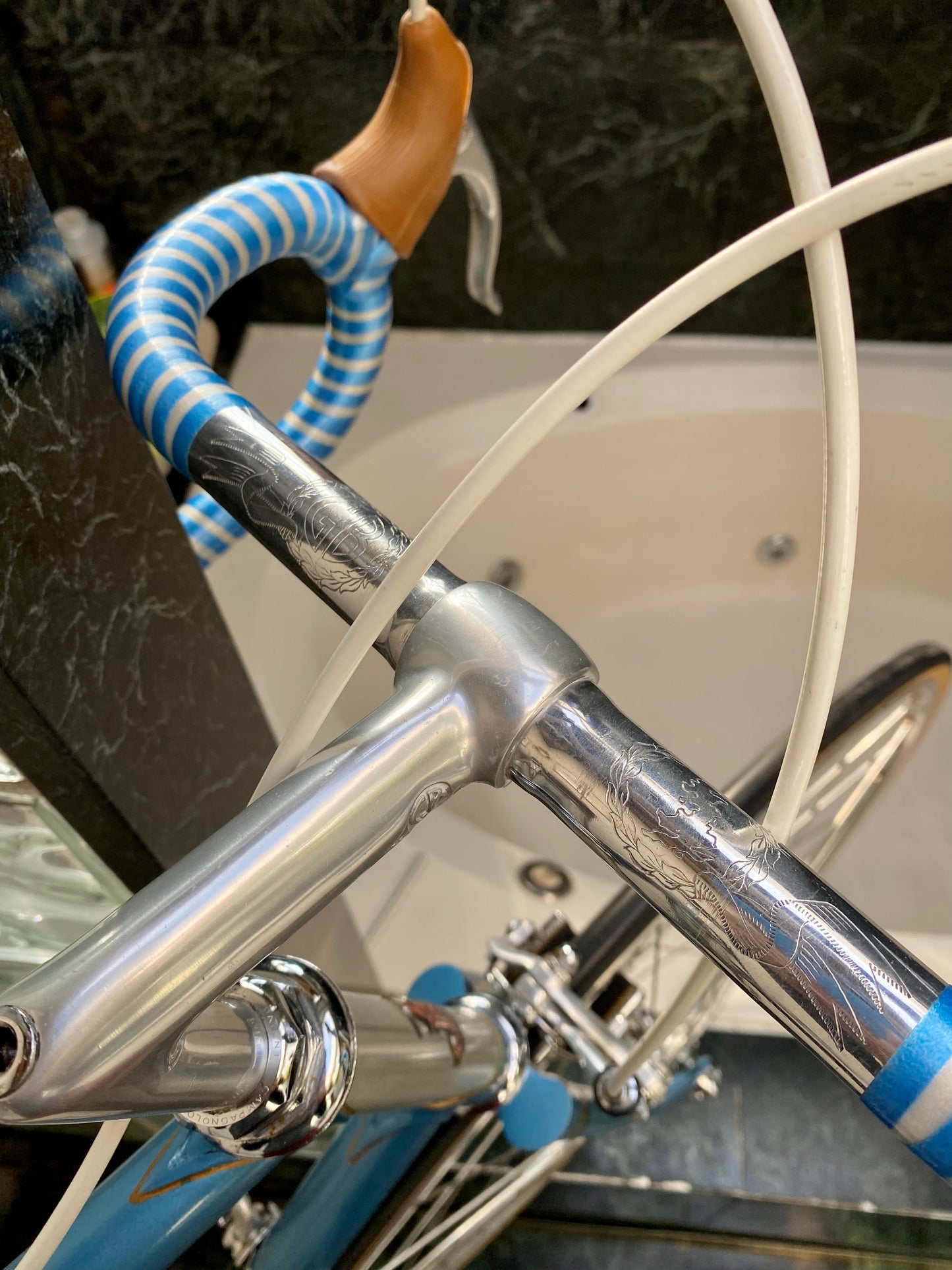 (SIZE 59cm) 1970's PROFESSIONAL ROAD BIKE - ALL ORIGINAL - CAMPAGNOLO GROUPSET