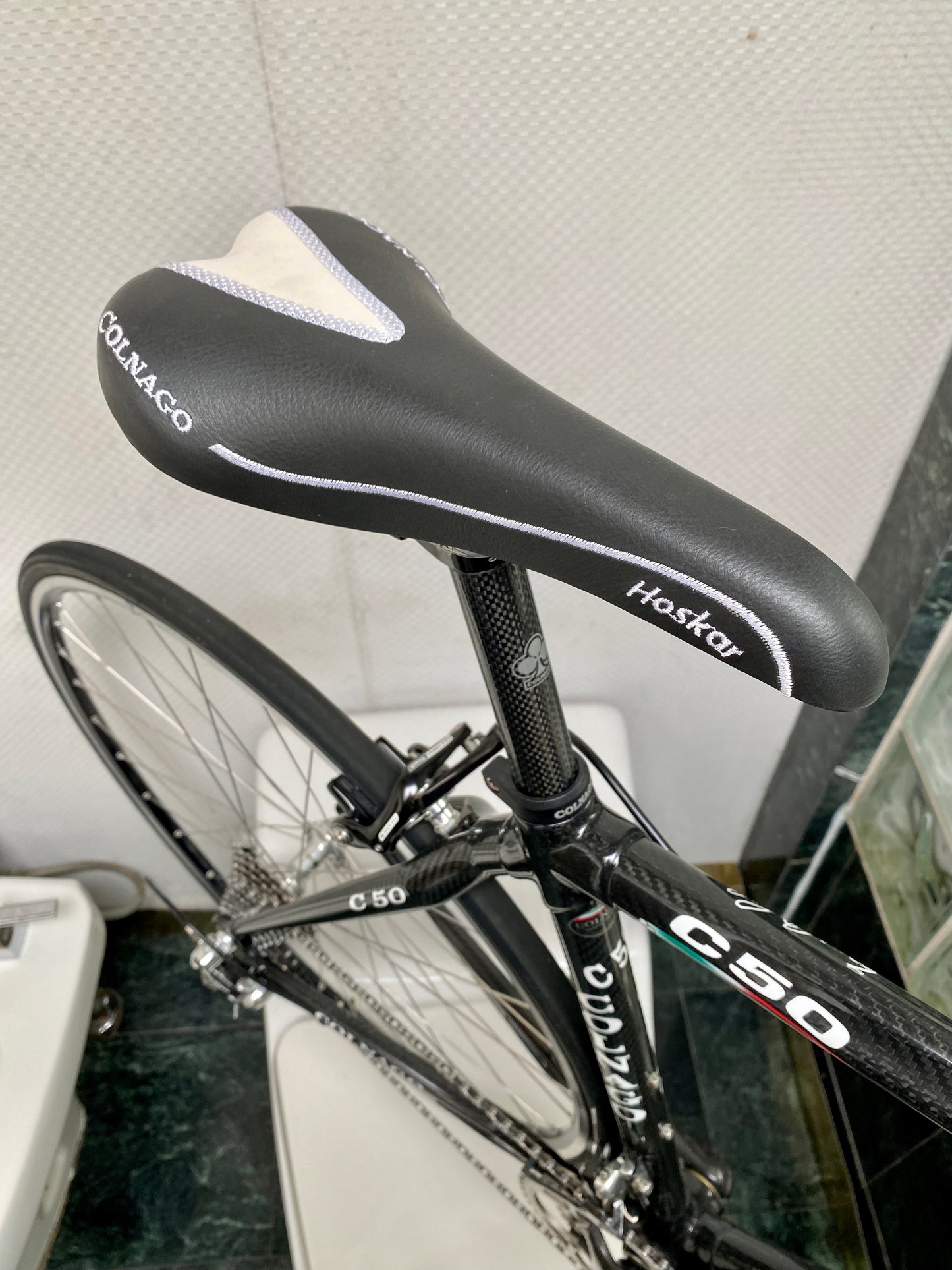 (SIZE 51cm) CLASSIC COLNAGO C50 CARBON ROAD BIKE - CAMPAGNOLO RECORD