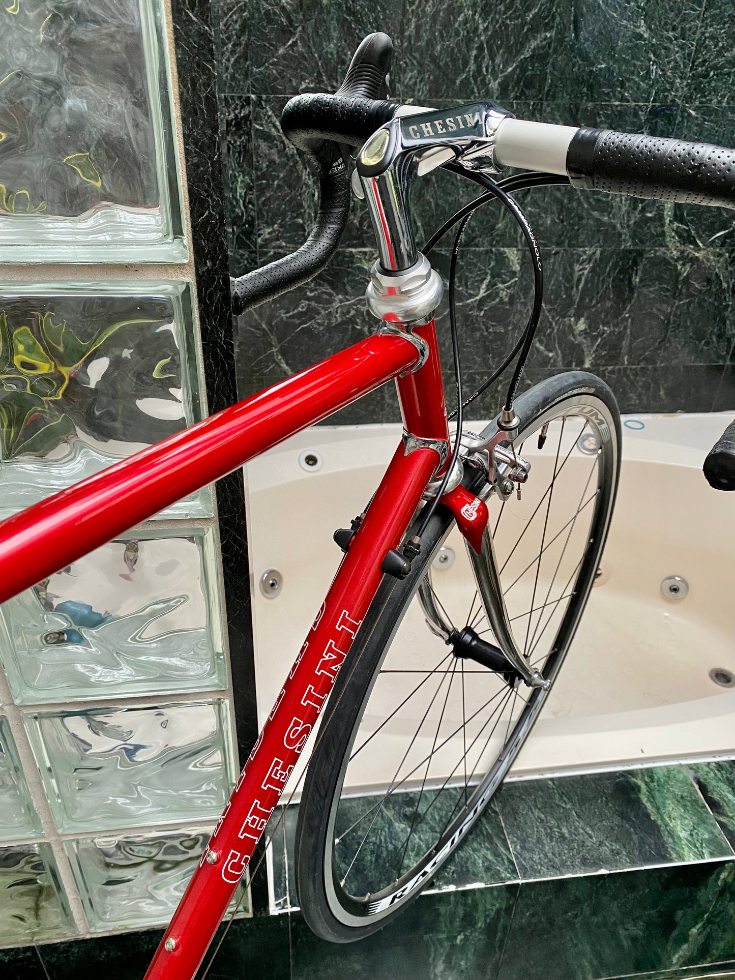 (SIZE 56cm) CHESINI X-UNO STEEL ROAD BIKE - COLUMBUS STEEL / CAMPY ATHENA 11