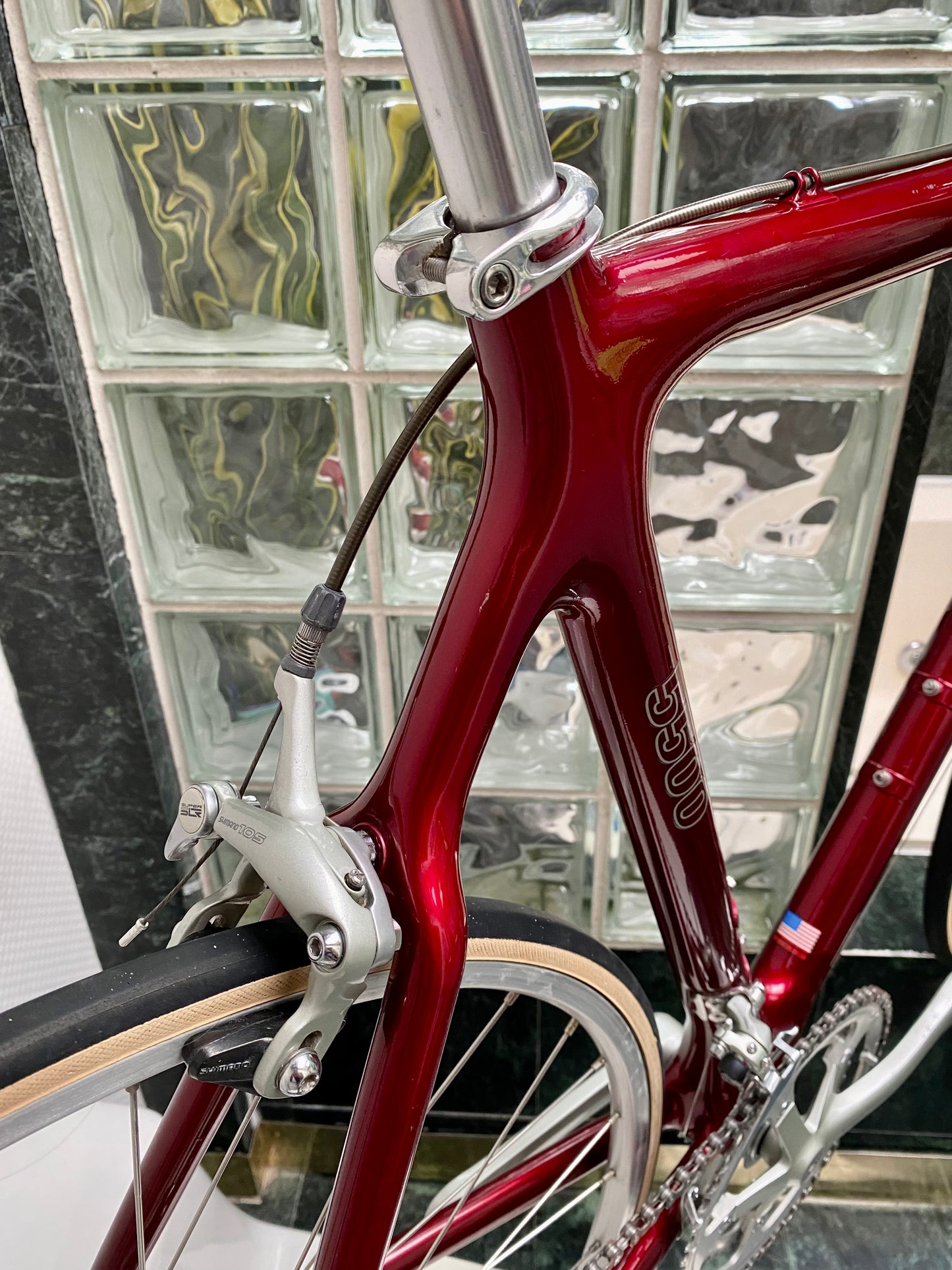 (SIZE 57cm) EARLY-1990's TREK 5500 CARBON ROAD BIKE - SHIMANO 105