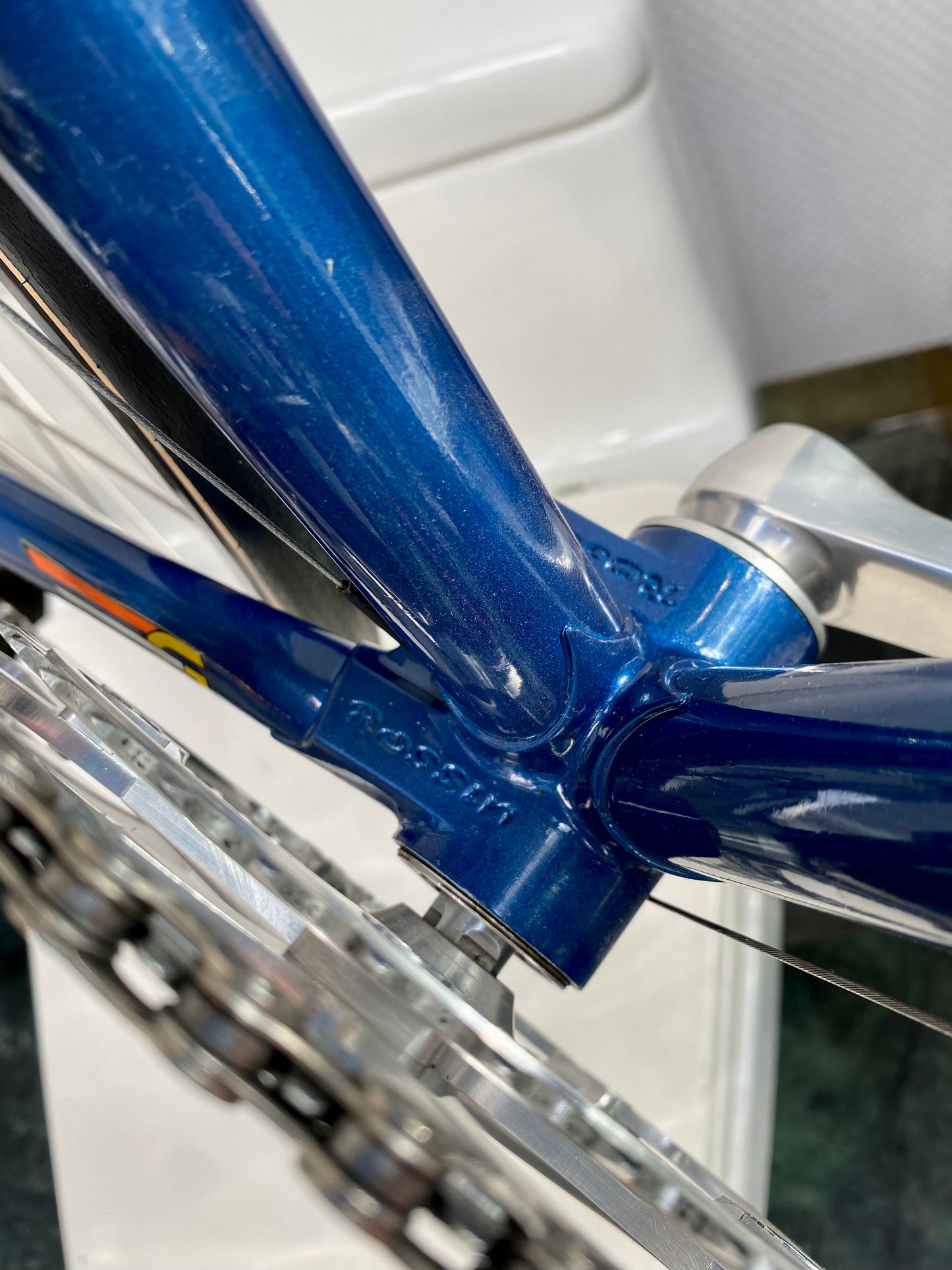 (SIZE 53cm) INCREDIBLE EARLY-1990's ROSSIN GHIBLI ROAD BIKE - SHIMANO DURA ACE