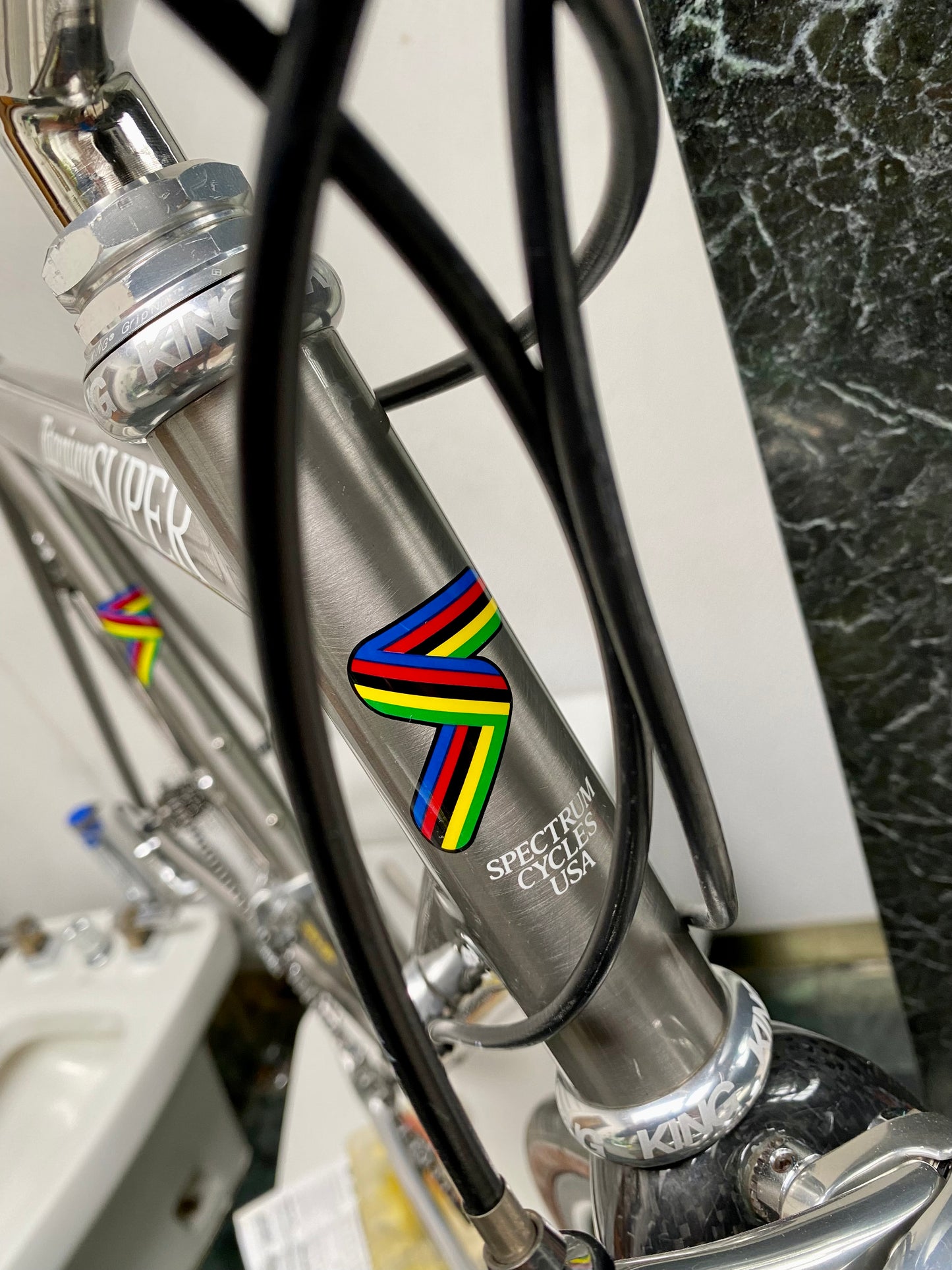 (SIZE 56cm) 1994 SPECTRUM CYCLES "TITANIUM SUPER" ROAD BIKE - CAMPAGNOLO RECORD