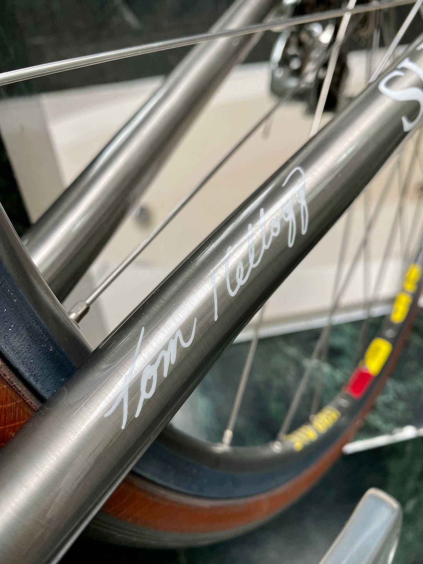 (SIZE 56cm) 1994 SPECTRUM CYCLES "TITANIUM SUPER" ROAD BIKE - CAMPAGNOLO RECORD