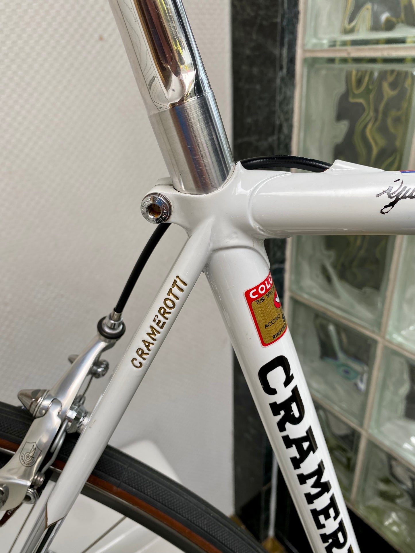 (SIZE 54cm) EARLY-1990's CUSTOM CRAMEROTTI ROAD BIKE - CAMPAGNOLO CHORUS - SPOTLESS