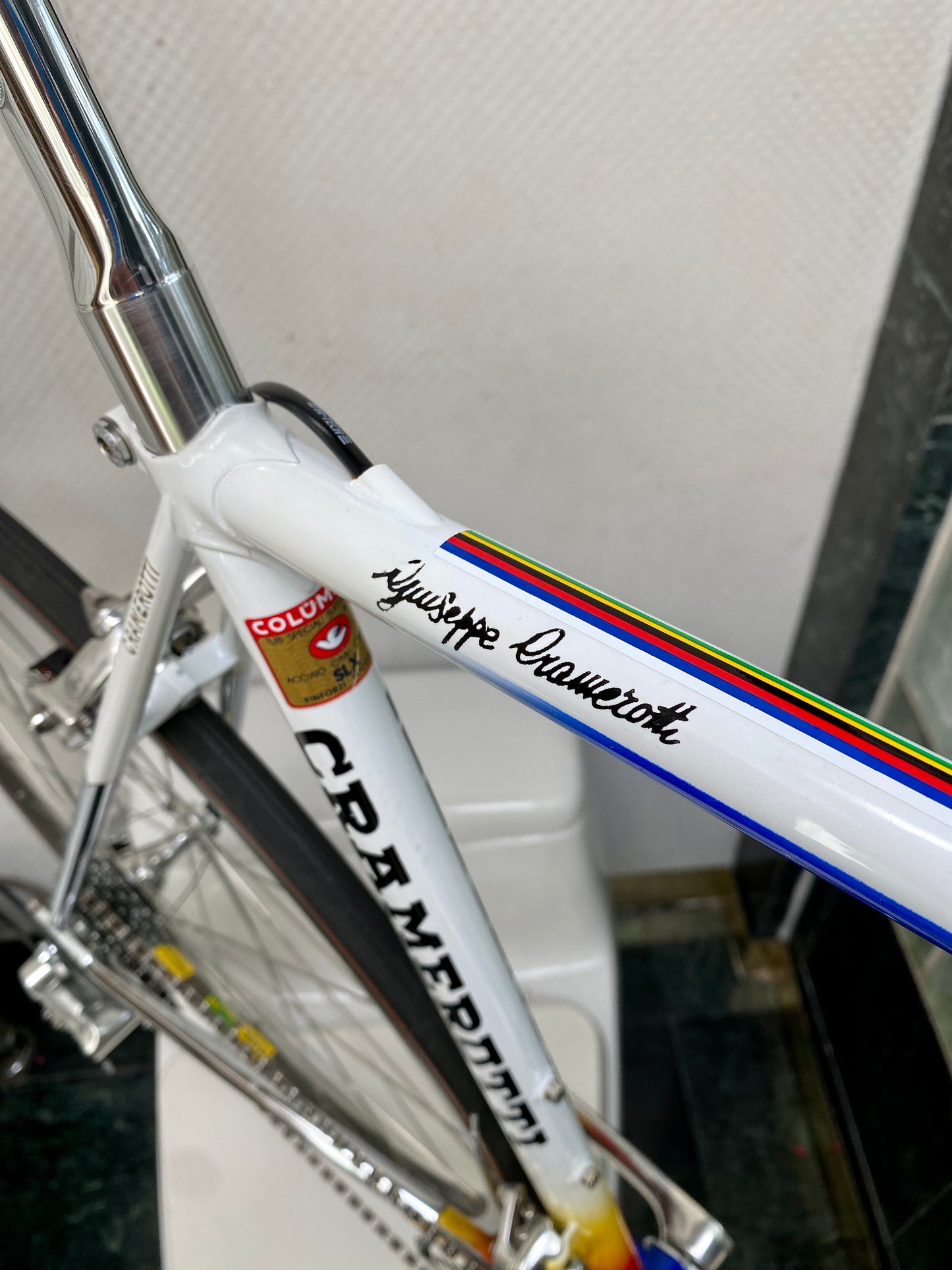 (SIZE 54cm) EARLY-1990's CUSTOM CRAMEROTTI ROAD BIKE - CAMPAGNOLO CHORUS - SPOTLESS