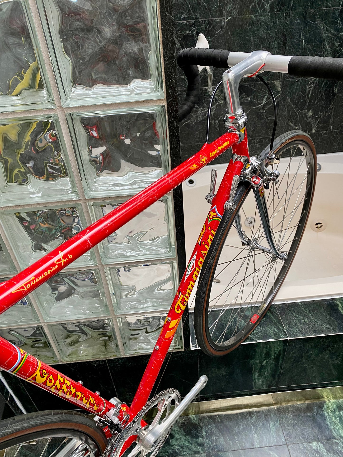 (SIZE 53cm) 1980's TOMMASINI SUPER PRESTIGE ROAD BIKE - CAMPAGNOLO SUPER RECORD - COLUMBUS SLX