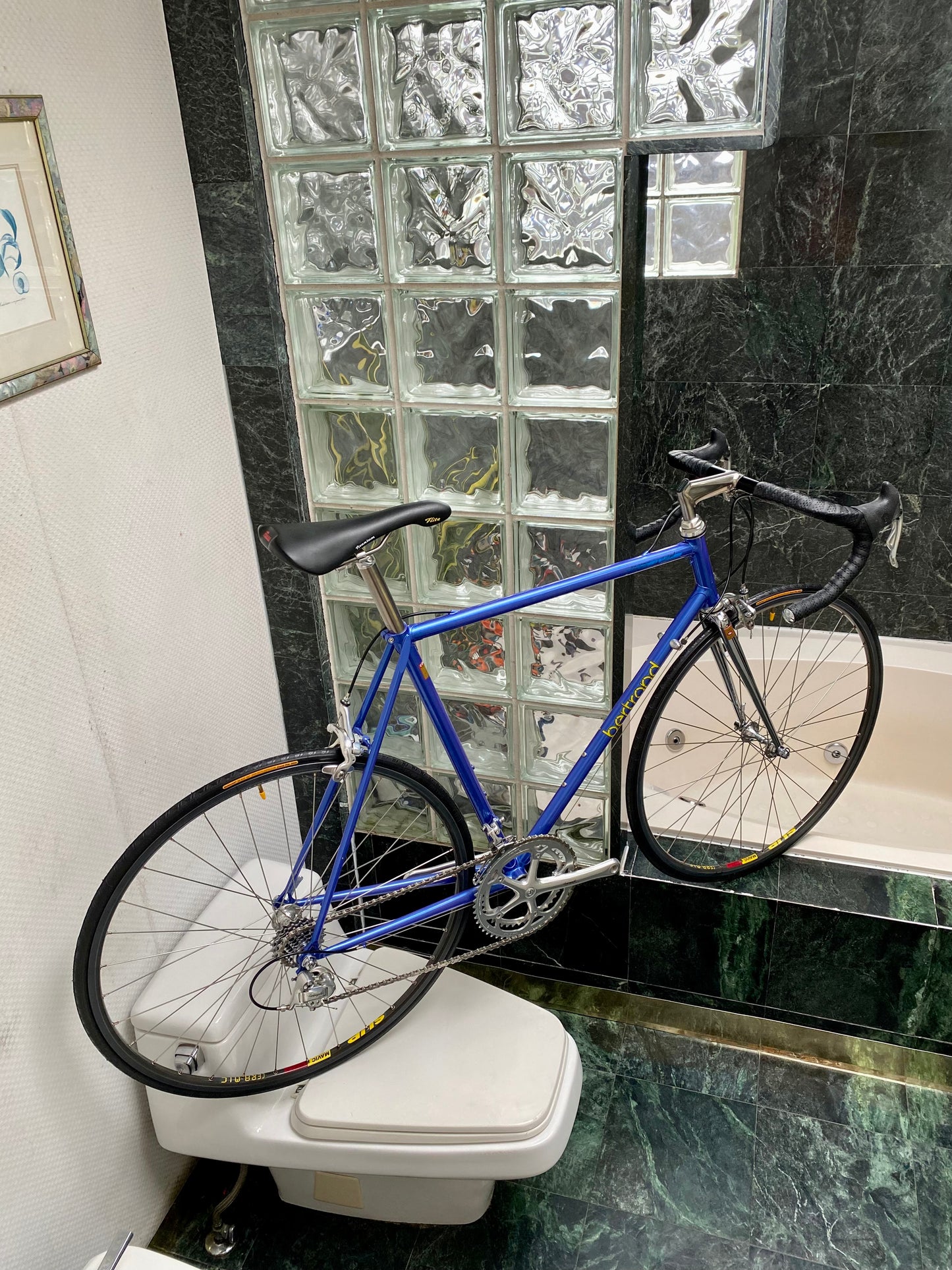 (SIZE 56cm) EARLY-1990's BERTRAND "3000" ROAD BIKE - CAMPAGNOLO RECORD