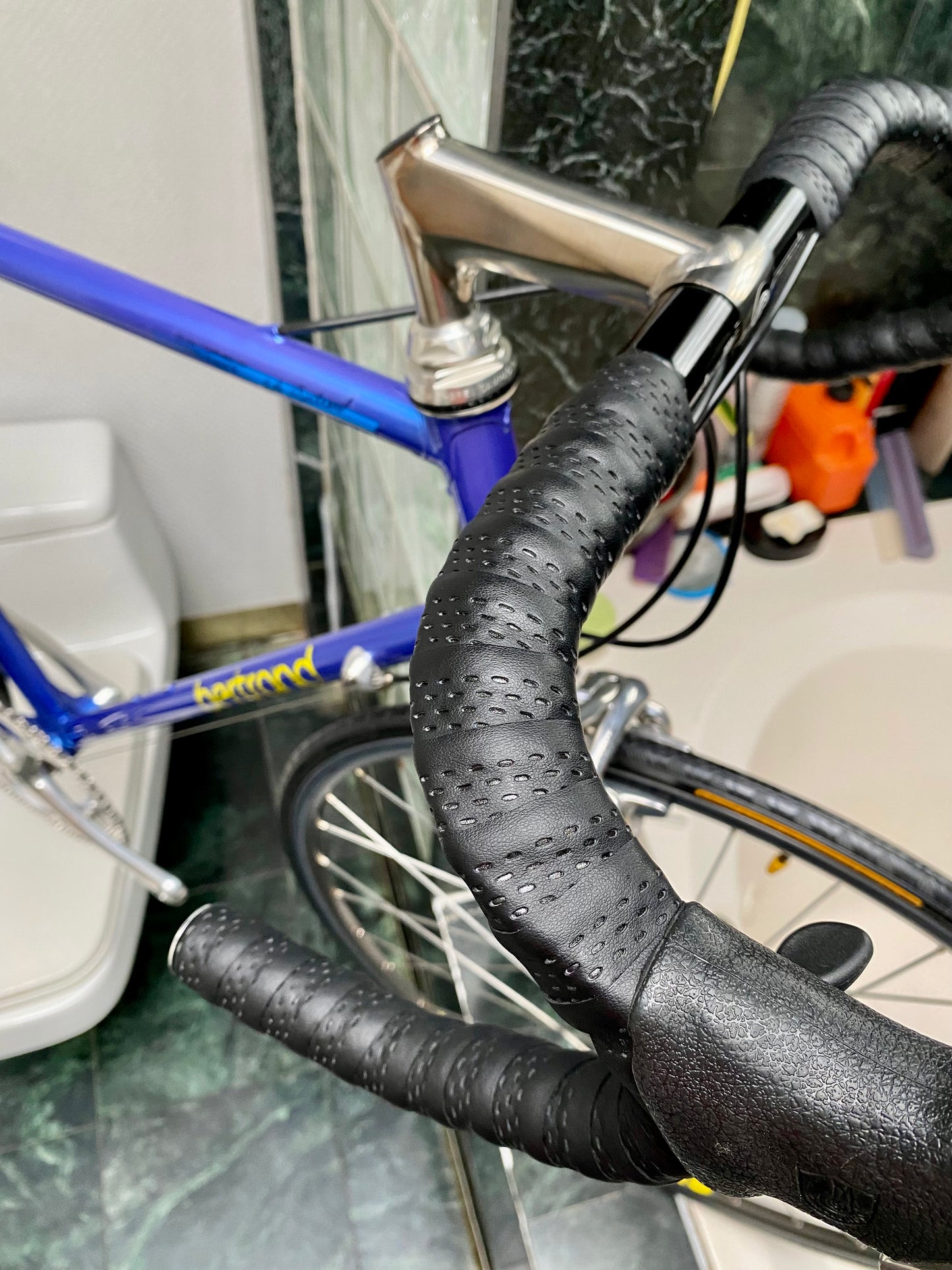 (SIZE 56cm) EARLY-1990's BERTRAND "3000" ROAD BIKE - CAMPAGNOLO RECORD