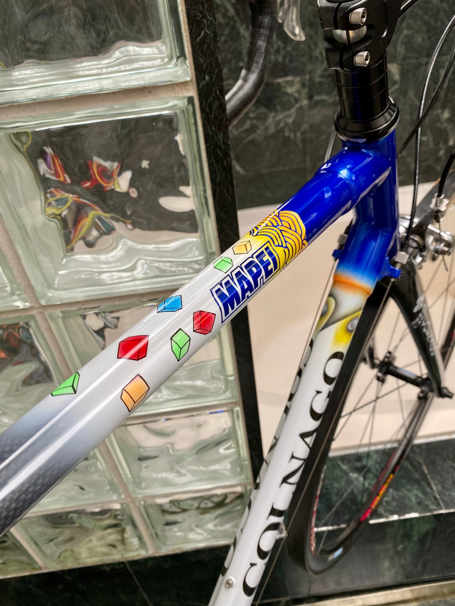 (SIZE 55cm) EARLY-2000's COLNAGO C40 MAPEI - DURA ACE 25th ANNIVERSARY- NEW OLD STOCK