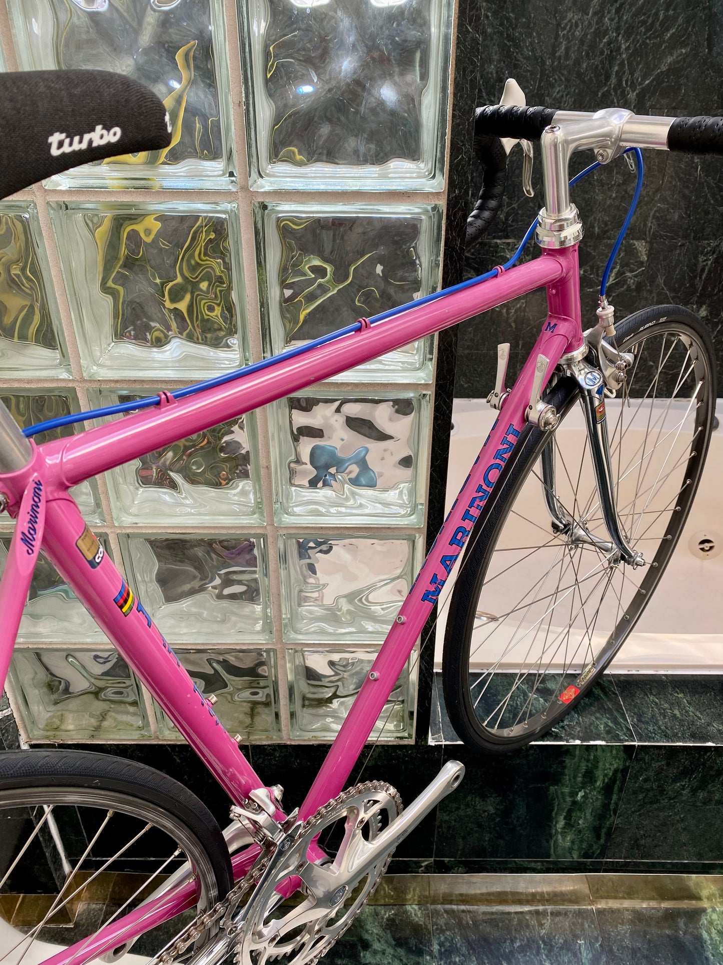 (SIZE 53cm) 1980's MARINONI SPECIAL ROAD BIKE - CAMPAGNOLO ATHENA GROUPSET - PINK