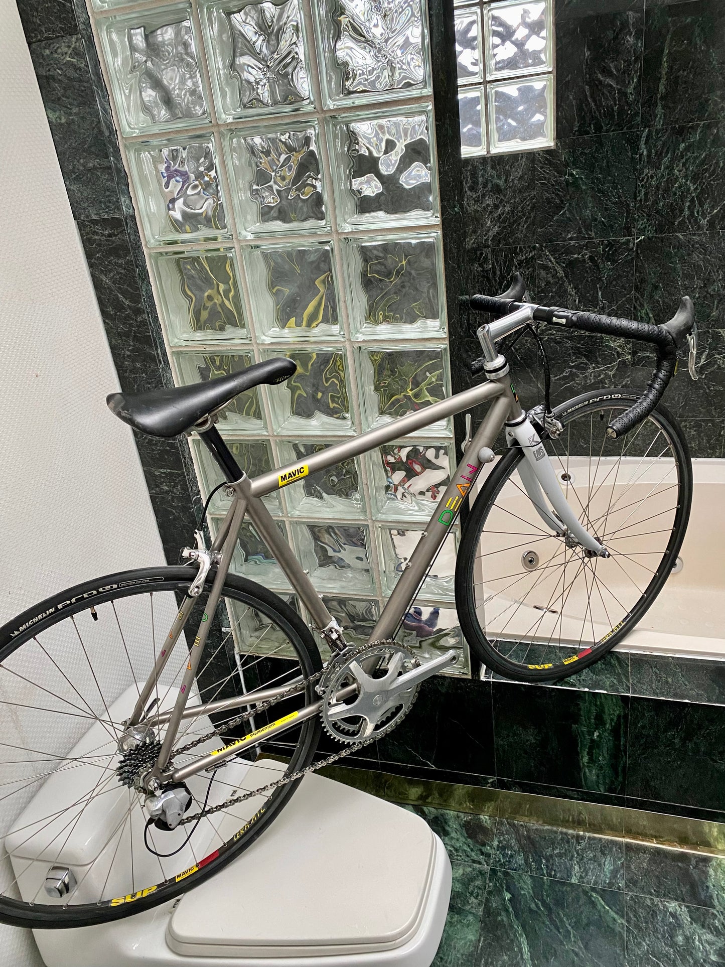(SIZE 51cm) 1992 DEAN TITANIUM ROAD BIKE - CUSTOM BUILD - MAVIC ZAP ELECTRONIC GROUPSET