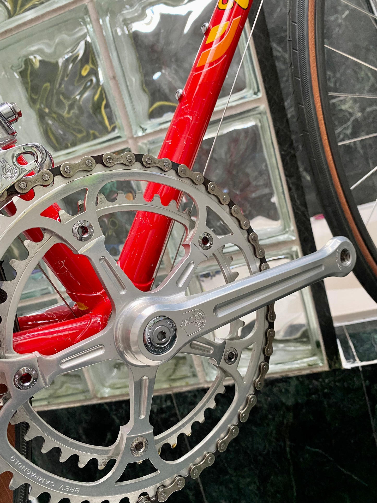 (SIZE 53cm) 1980's TOMMASINI SUPER PRESTIGE ROAD BIKE - CAMPAGNOLO SUPER RECORD - COLUMBUS SLX