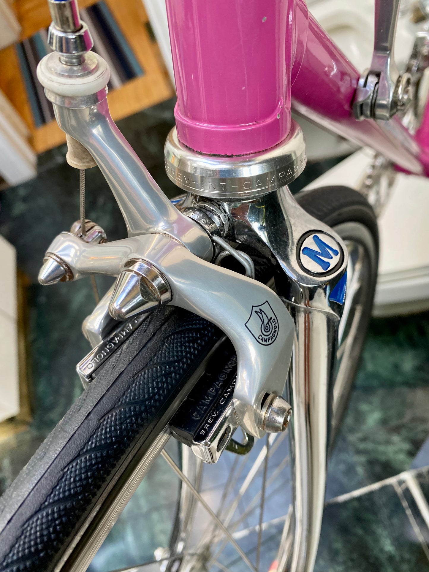 (SIZE 53cm) 1980's MARINONI SPECIAL ROAD BIKE - CAMPAGNOLO ATHENA GROUPSET - PINK